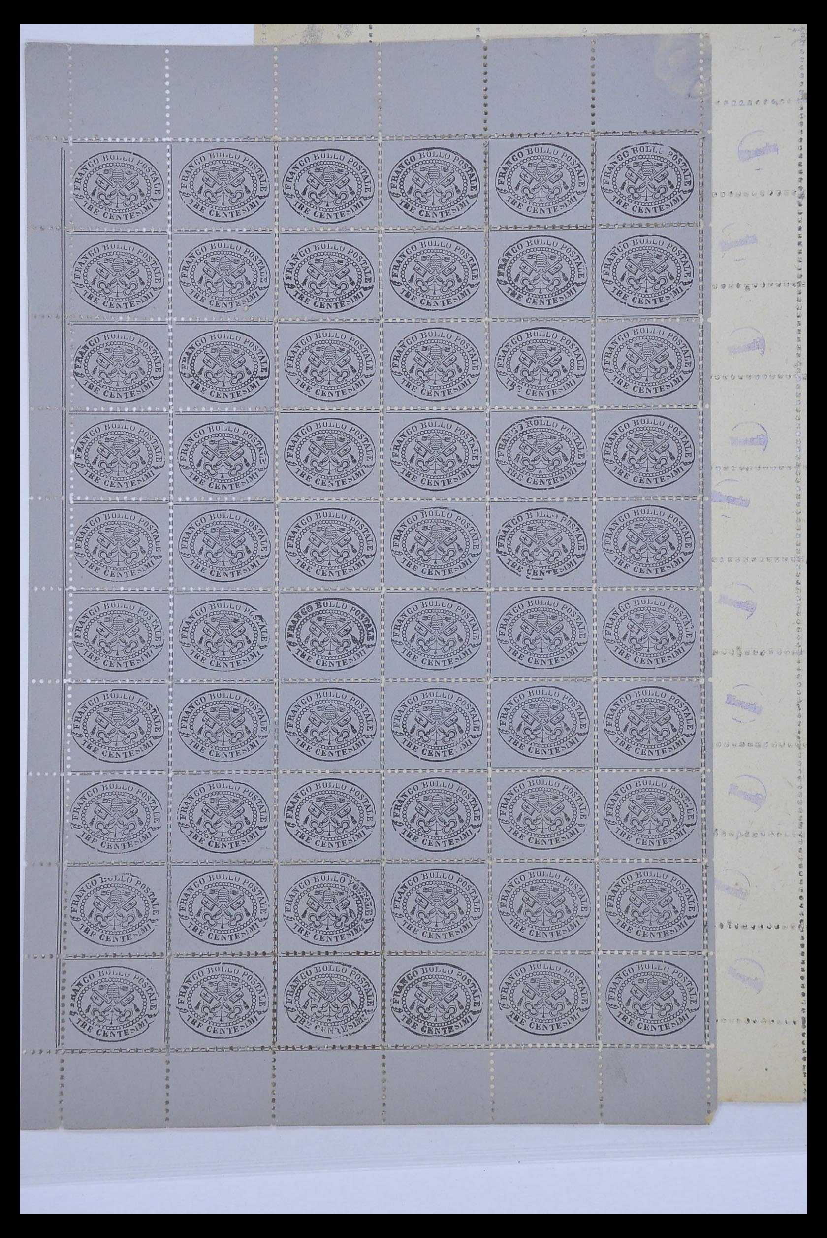33479 033 - Postzegelverzameling 33479 Kerkelijke Staat 1852-1868.