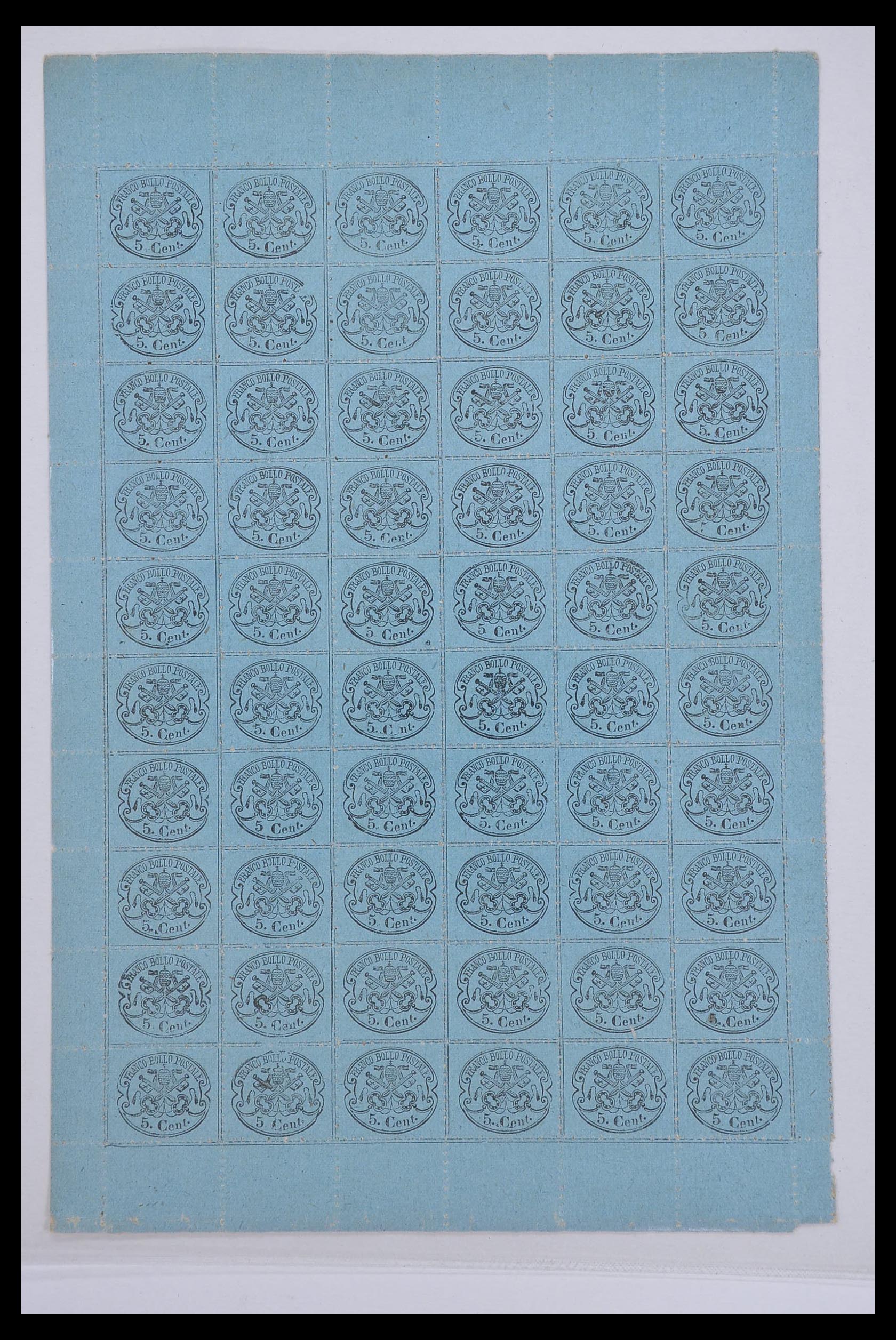 33479 036 - Postzegelverzameling 33479 Kerkelijke Staat 1852-1868.