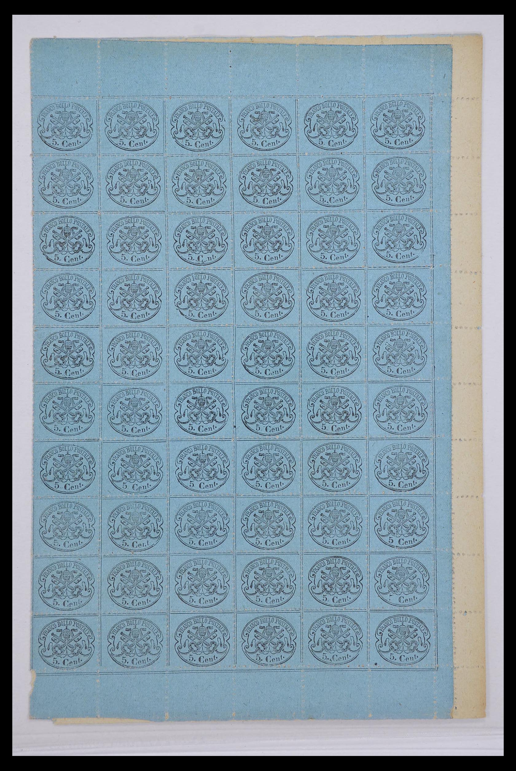 33479 037 - Postzegelverzameling 33479 Kerkelijke Staat 1852-1868.