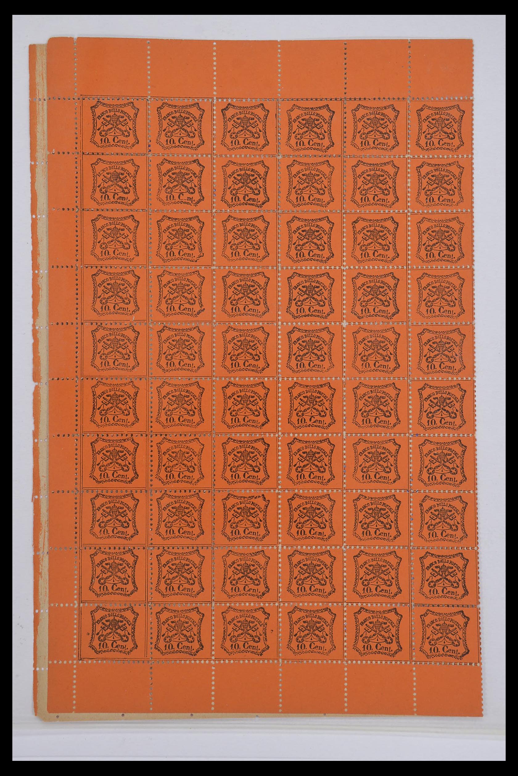33479 038 - Postzegelverzameling 33479 Kerkelijke Staat 1852-1868.