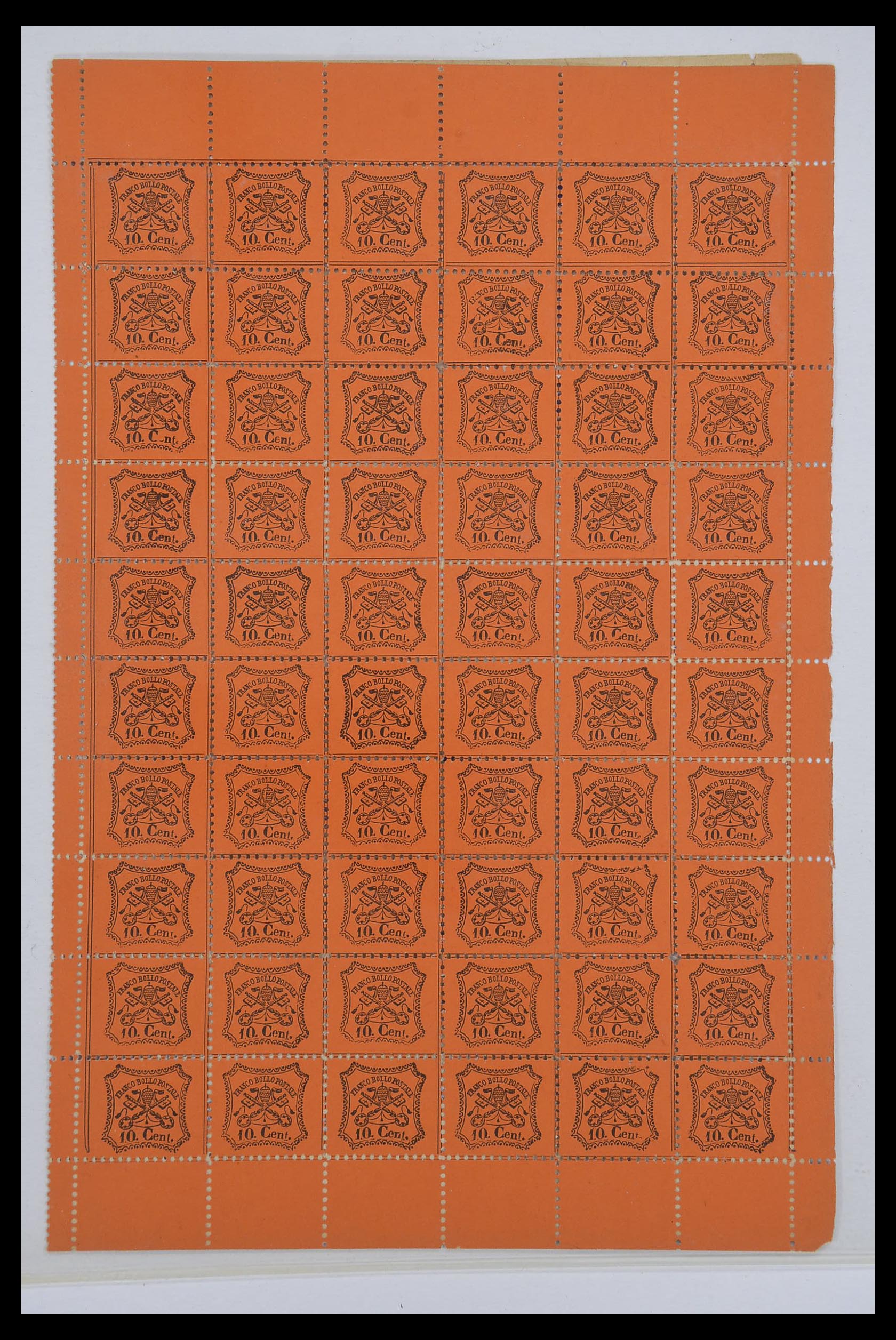 33479 039 - Postzegelverzameling 33479 Kerkelijke Staat 1852-1868.