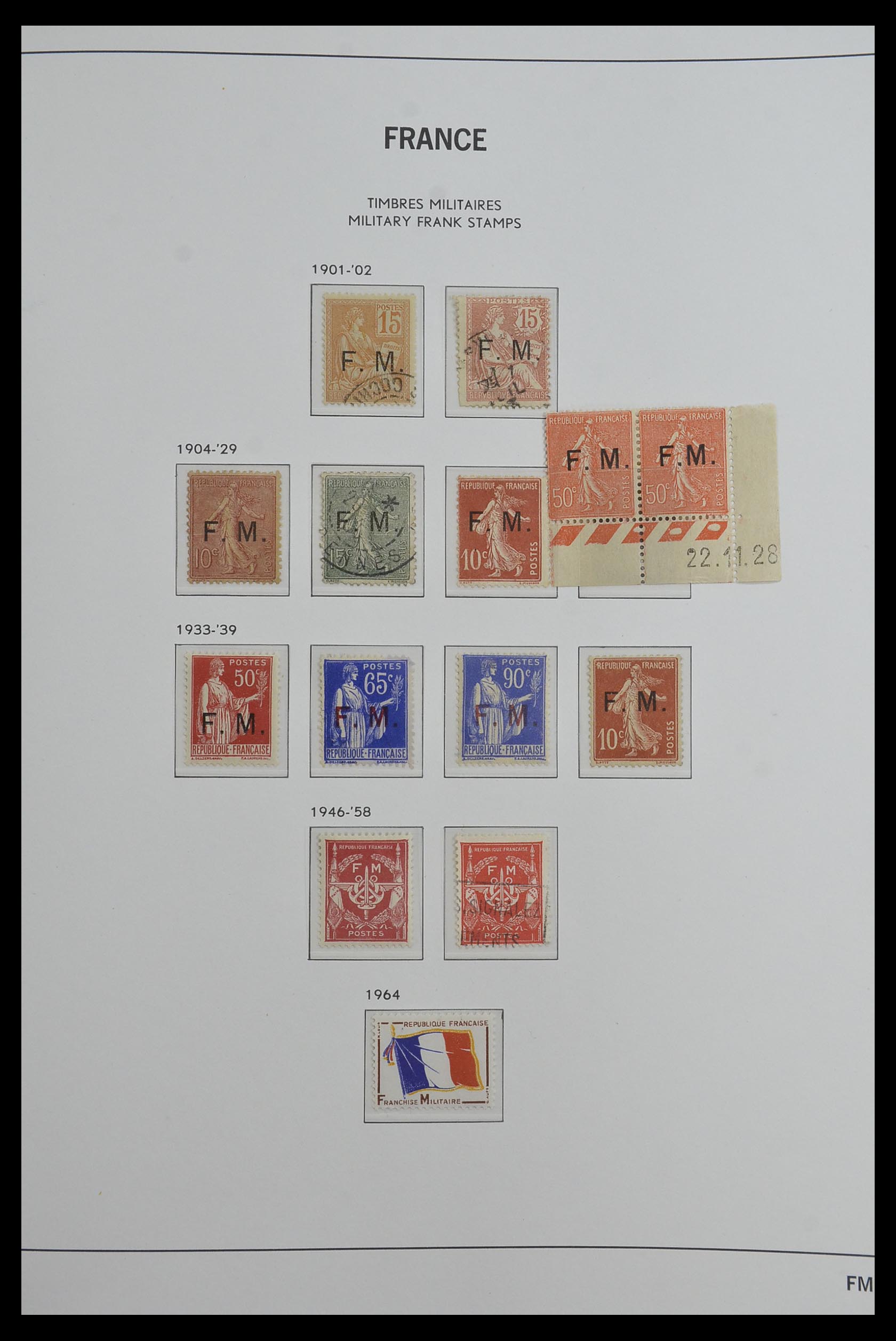 33480 065 - Postzegelverzameling 33480 Frankrijk 1849-1993.