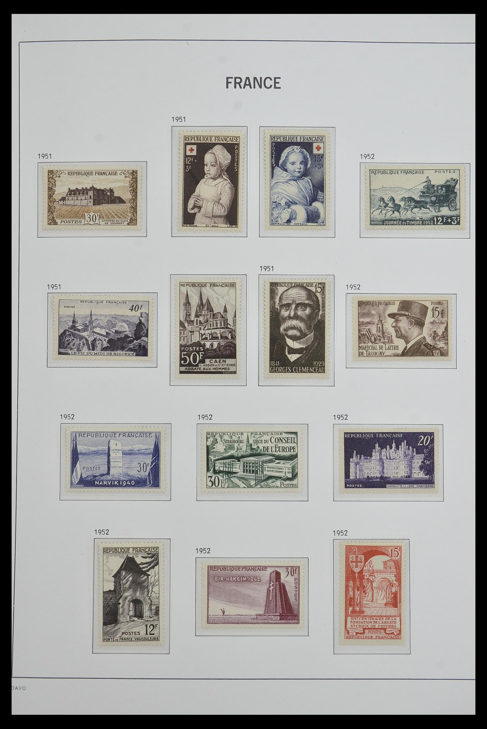 33480 069 - Postzegelverzameling 33480 Frankrijk 1849-1993.