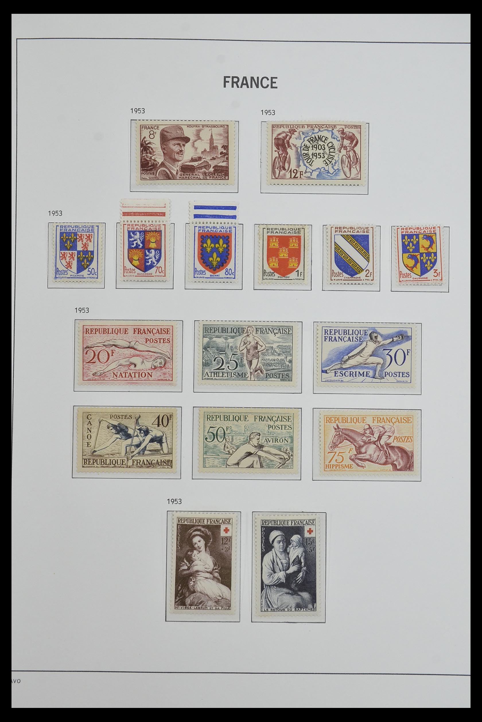 33480 072 - Postzegelverzameling 33480 Frankrijk 1849-1993.