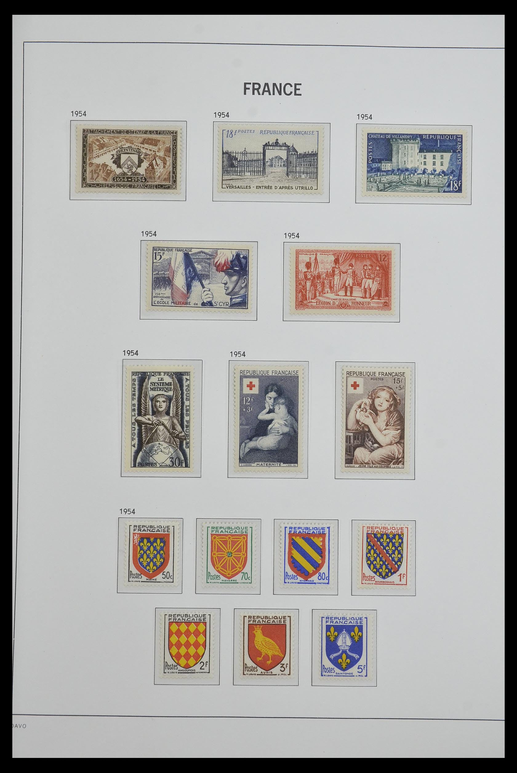 33480 075 - Postzegelverzameling 33480 Frankrijk 1849-1993.