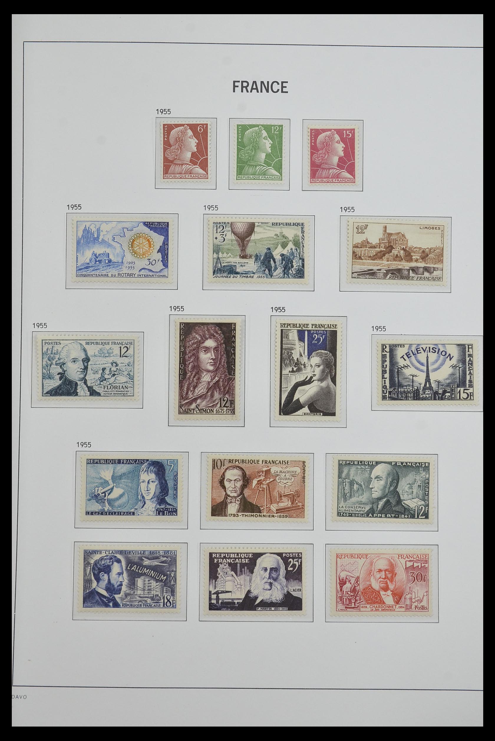 33480 076 - Postzegelverzameling 33480 Frankrijk 1849-1993.