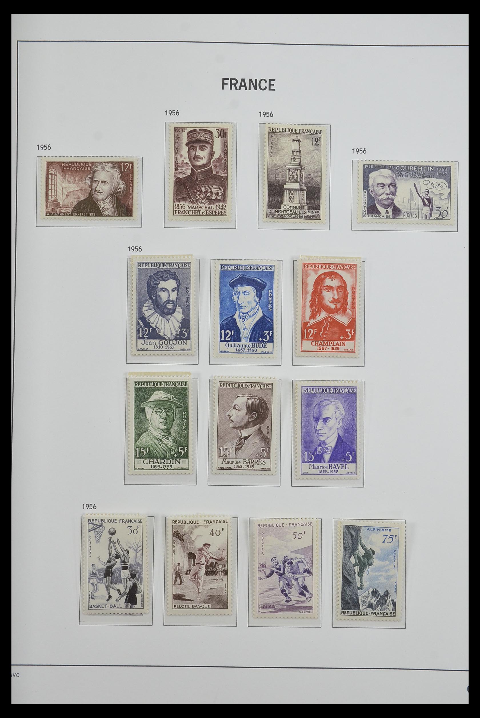 33480 080 - Postzegelverzameling 33480 Frankrijk 1849-1993.