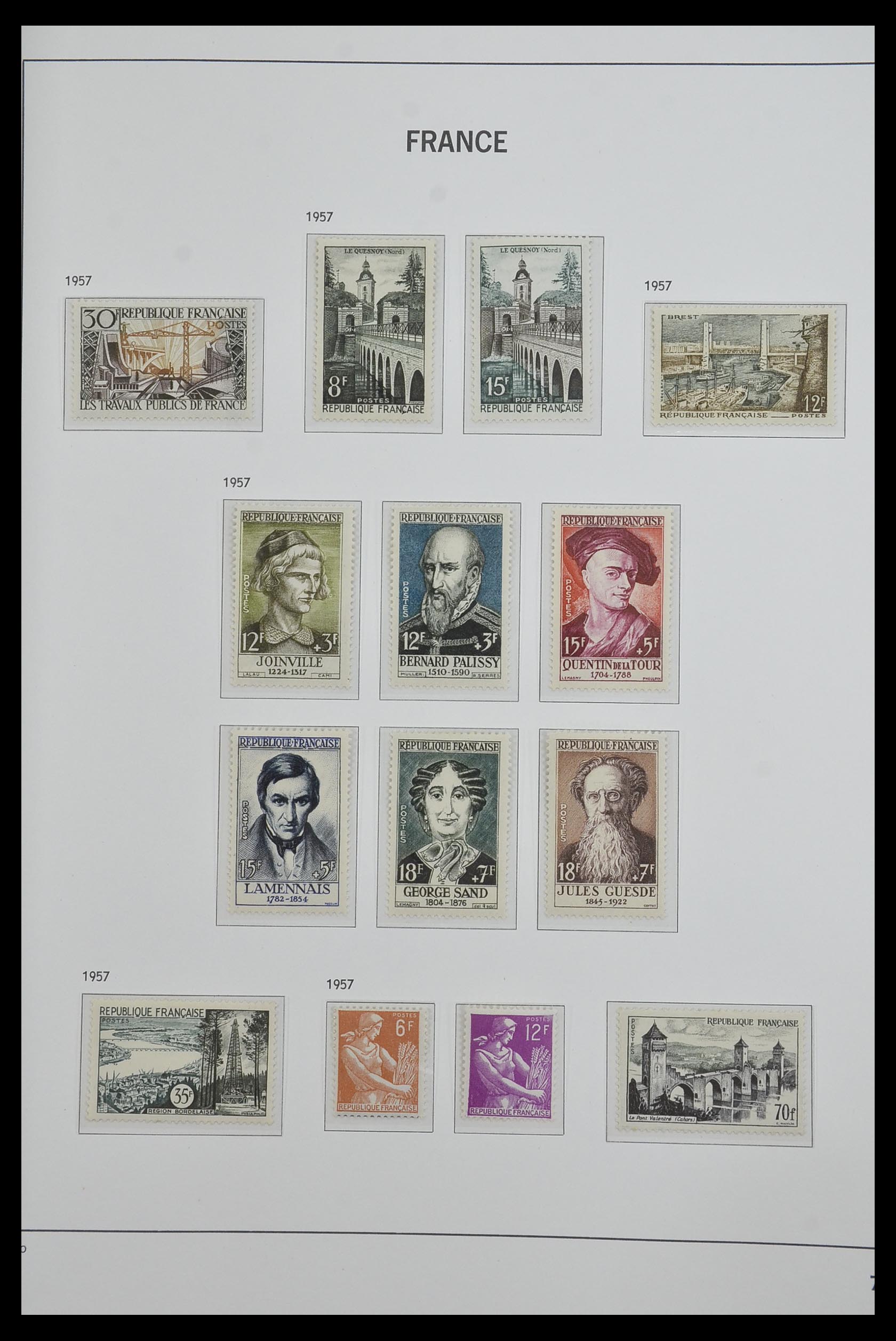 33480 083 - Postzegelverzameling 33480 Frankrijk 1849-1993.