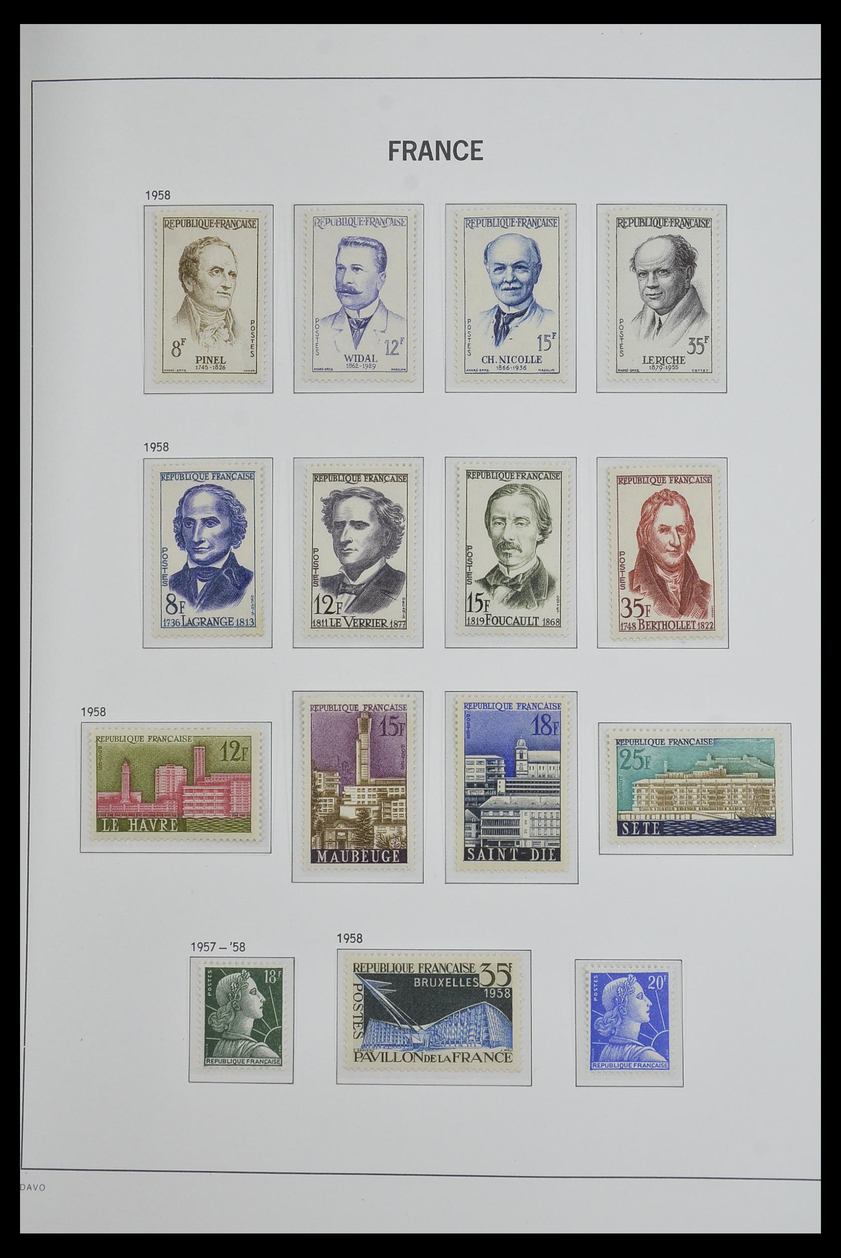 33480 086 - Postzegelverzameling 33480 Frankrijk 1849-1993.