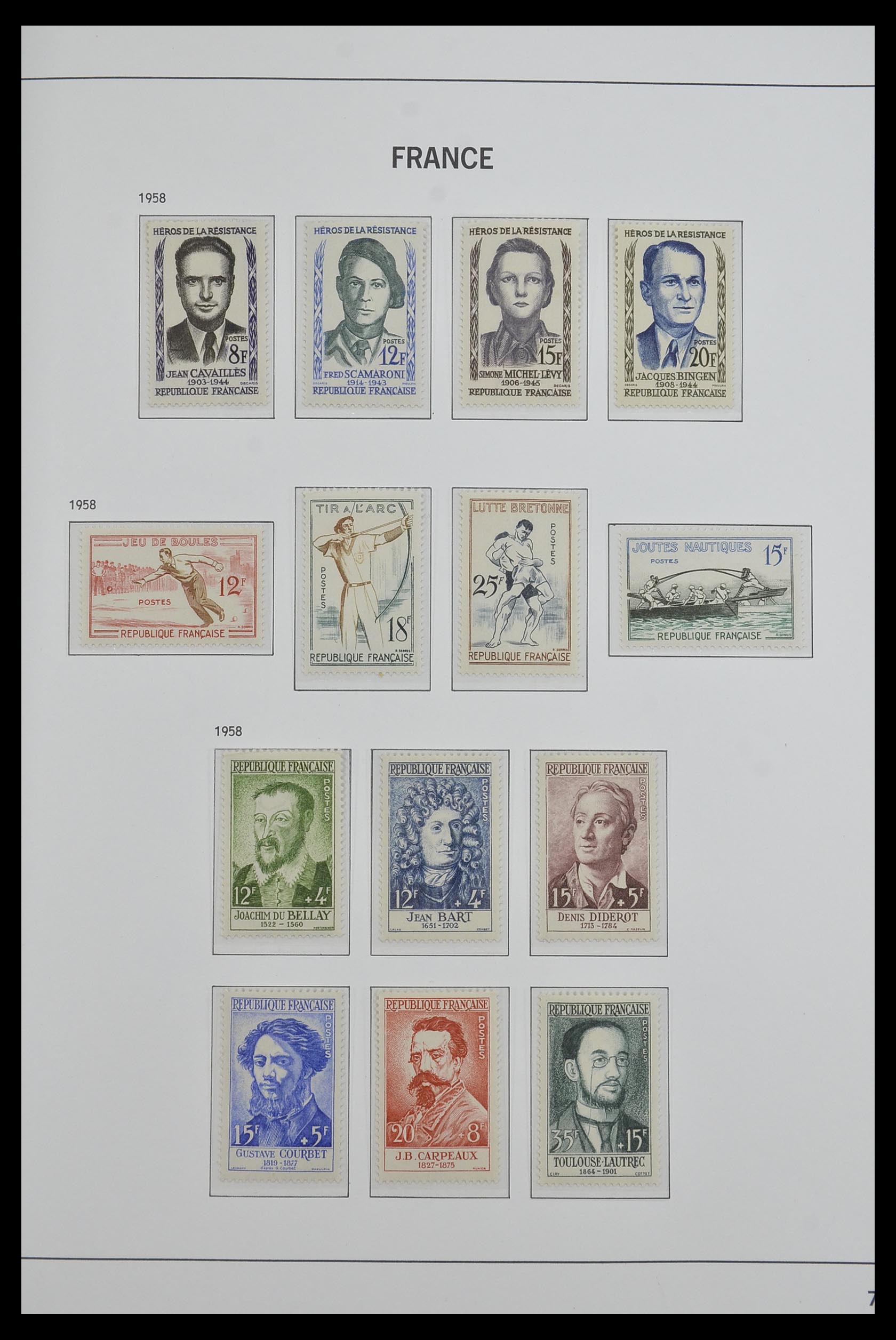 33480 087 - Postzegelverzameling 33480 Frankrijk 1849-1993.