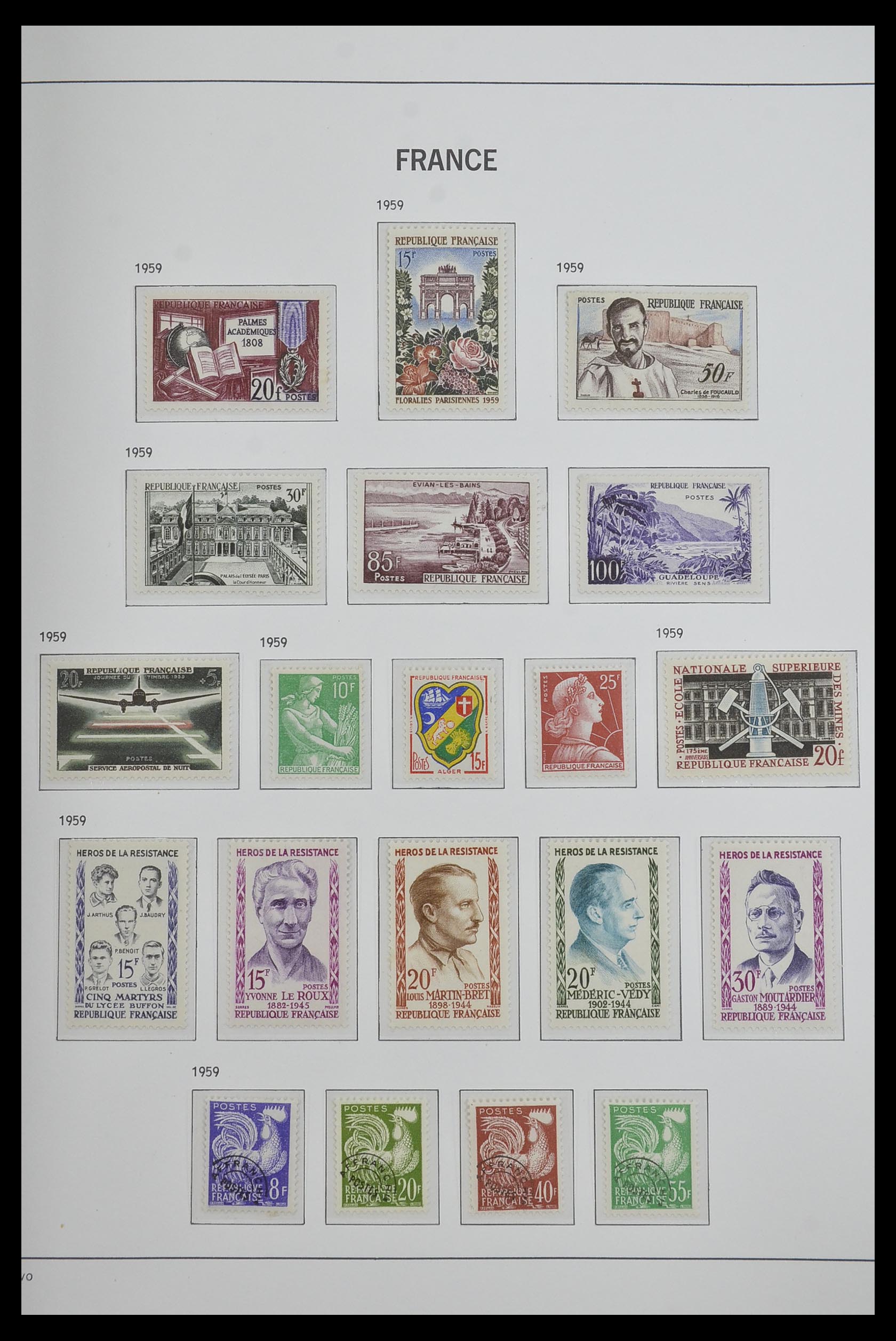33480 089 - Postzegelverzameling 33480 Frankrijk 1849-1993.