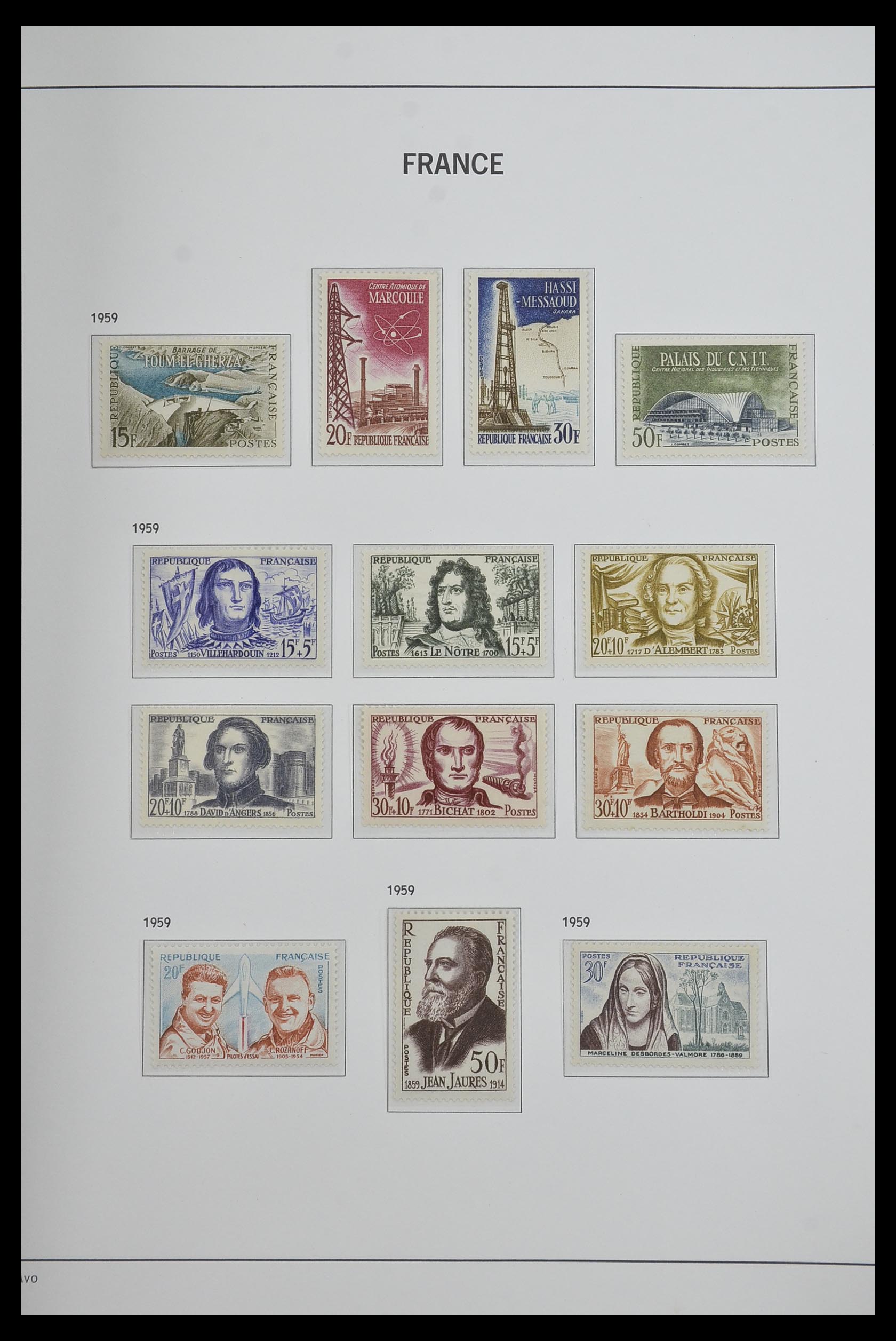 33480 090 - Postzegelverzameling 33480 Frankrijk 1849-1993.