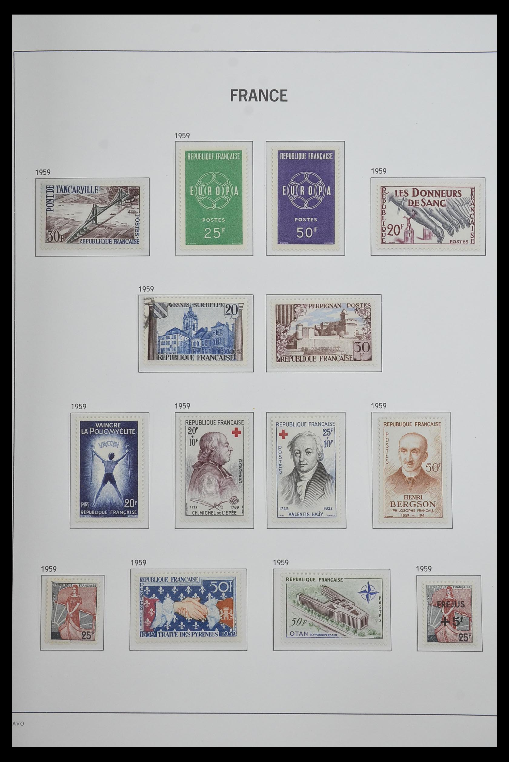 33480 091 - Postzegelverzameling 33480 Frankrijk 1849-1993.