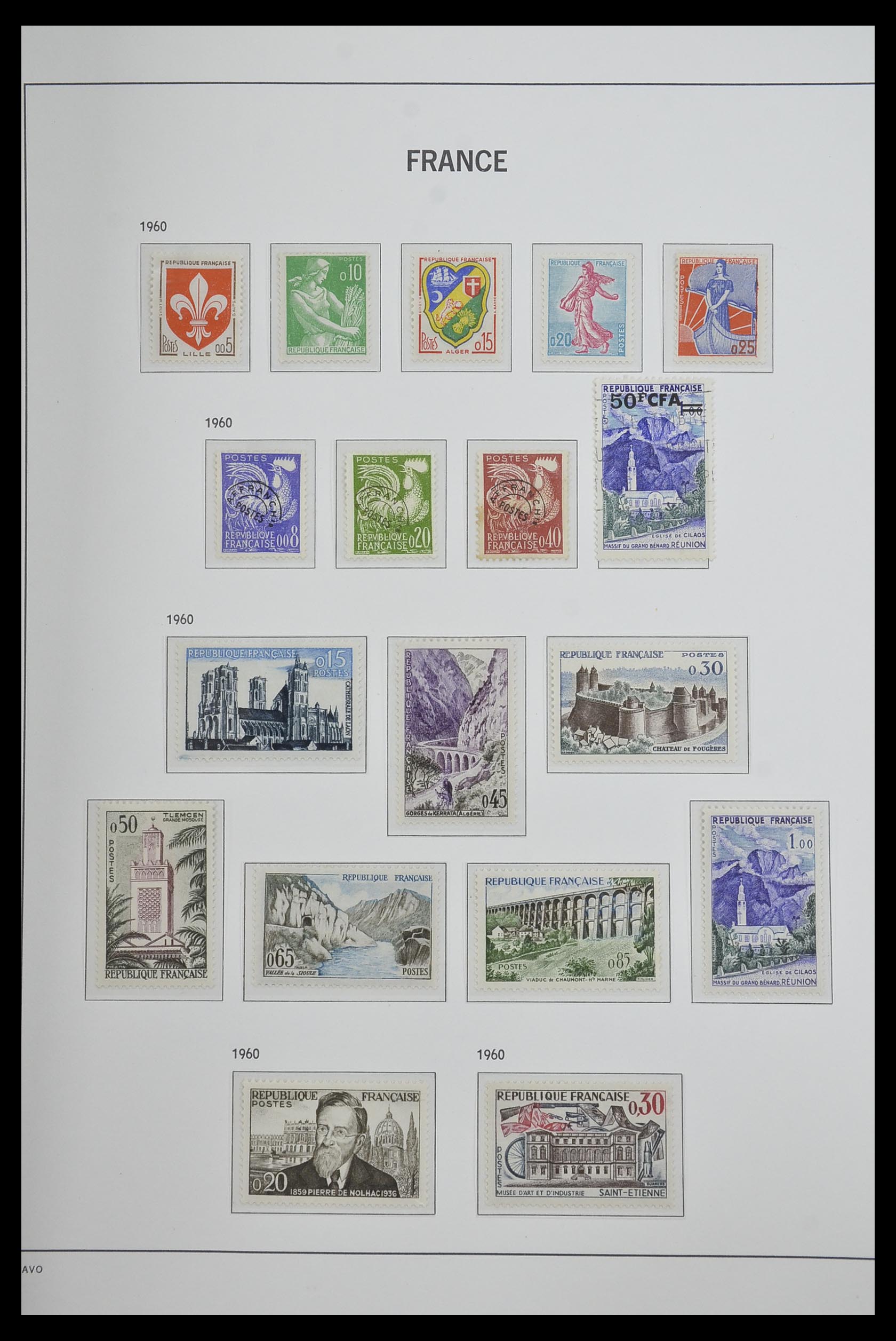 33480 092 - Postzegelverzameling 33480 Frankrijk 1849-1993.