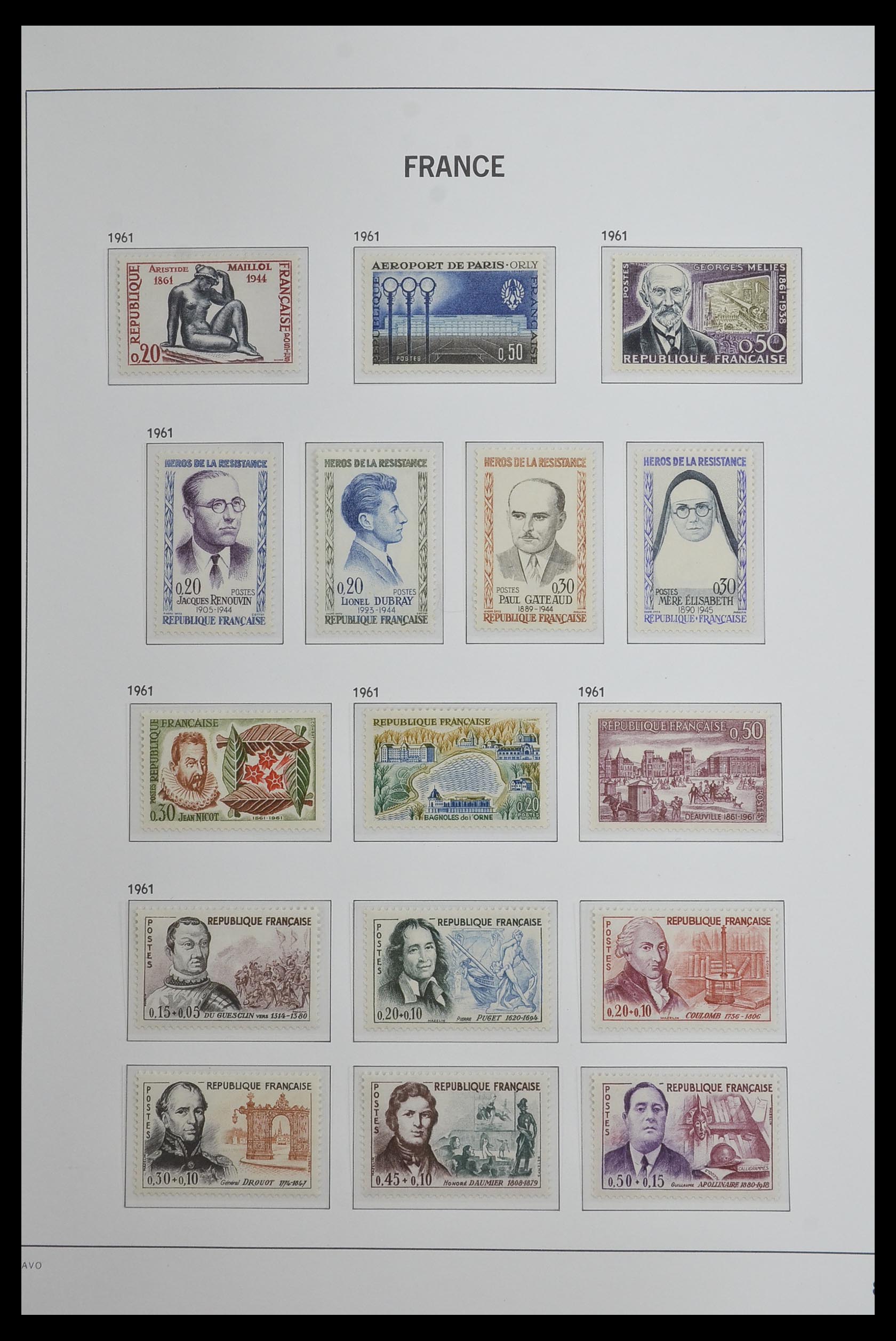 33480 096 - Postzegelverzameling 33480 Frankrijk 1849-1993.