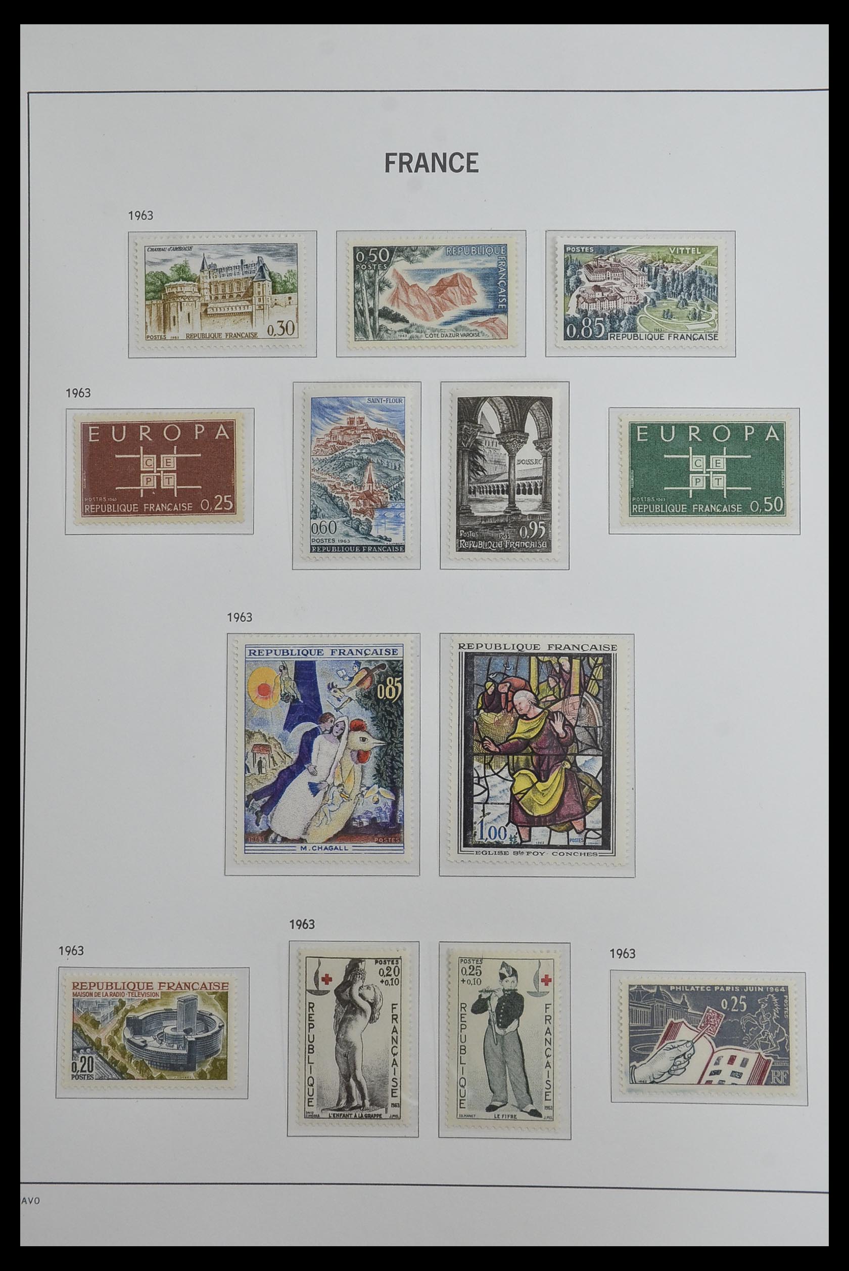 33480 104 - Postzegelverzameling 33480 Frankrijk 1849-1993.
