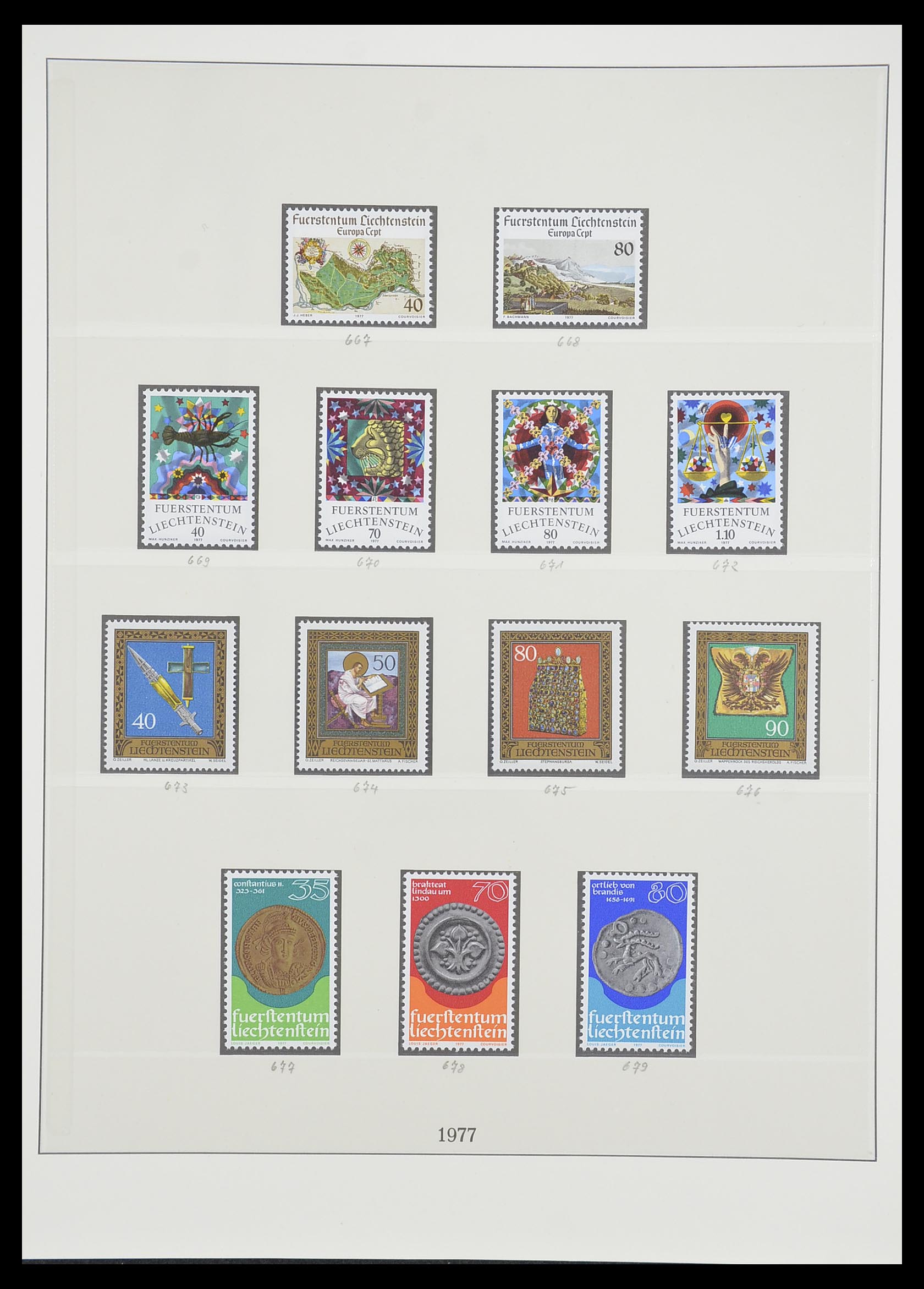 33493 106 - Postzegelverzameling 33493 Liechtenstein 1912-2008.