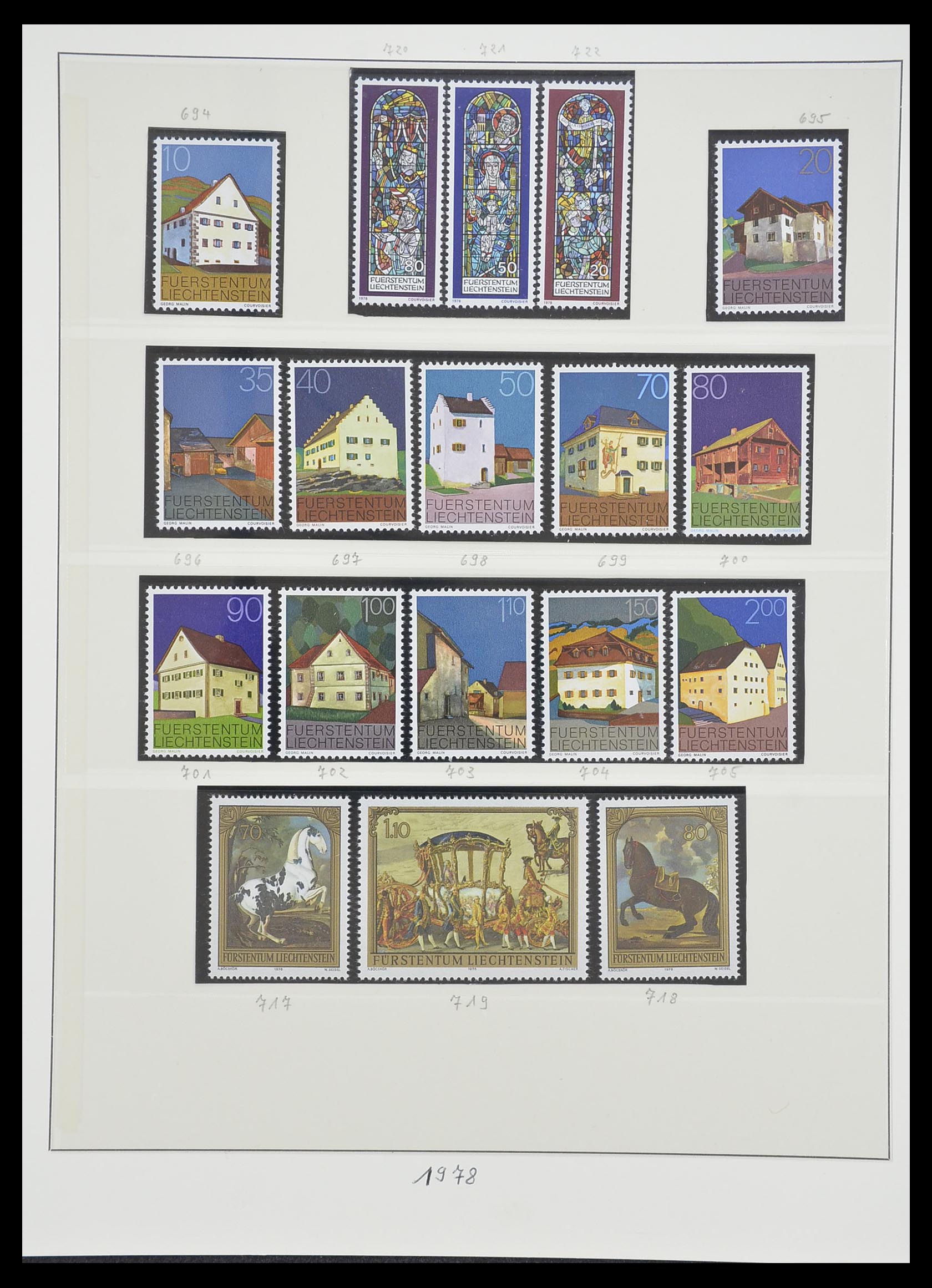33493 112 - Postzegelverzameling 33493 Liechtenstein 1912-2008.