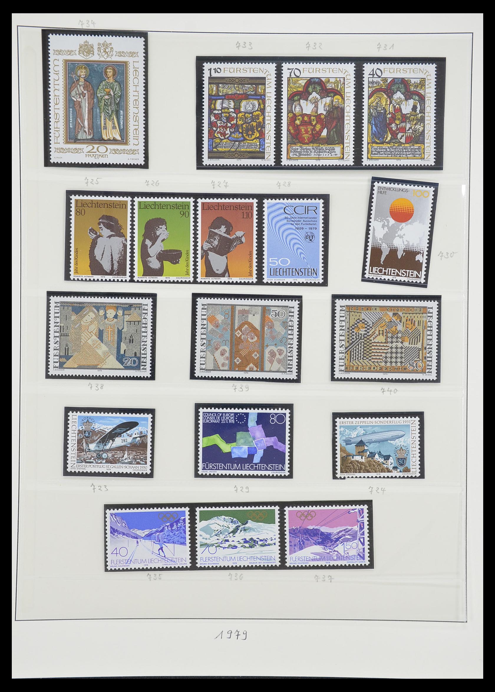33493 114 - Postzegelverzameling 33493 Liechtenstein 1912-2008.