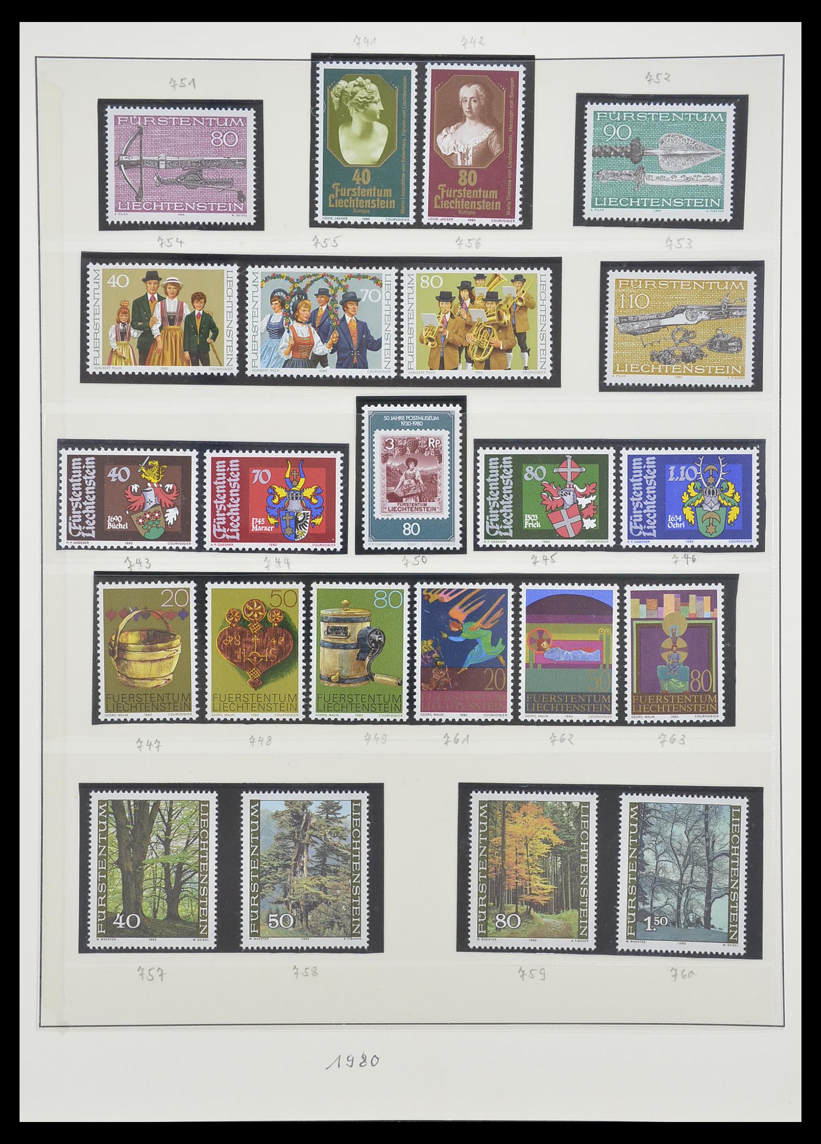 33493 117 - Postzegelverzameling 33493 Liechtenstein 1912-2008.