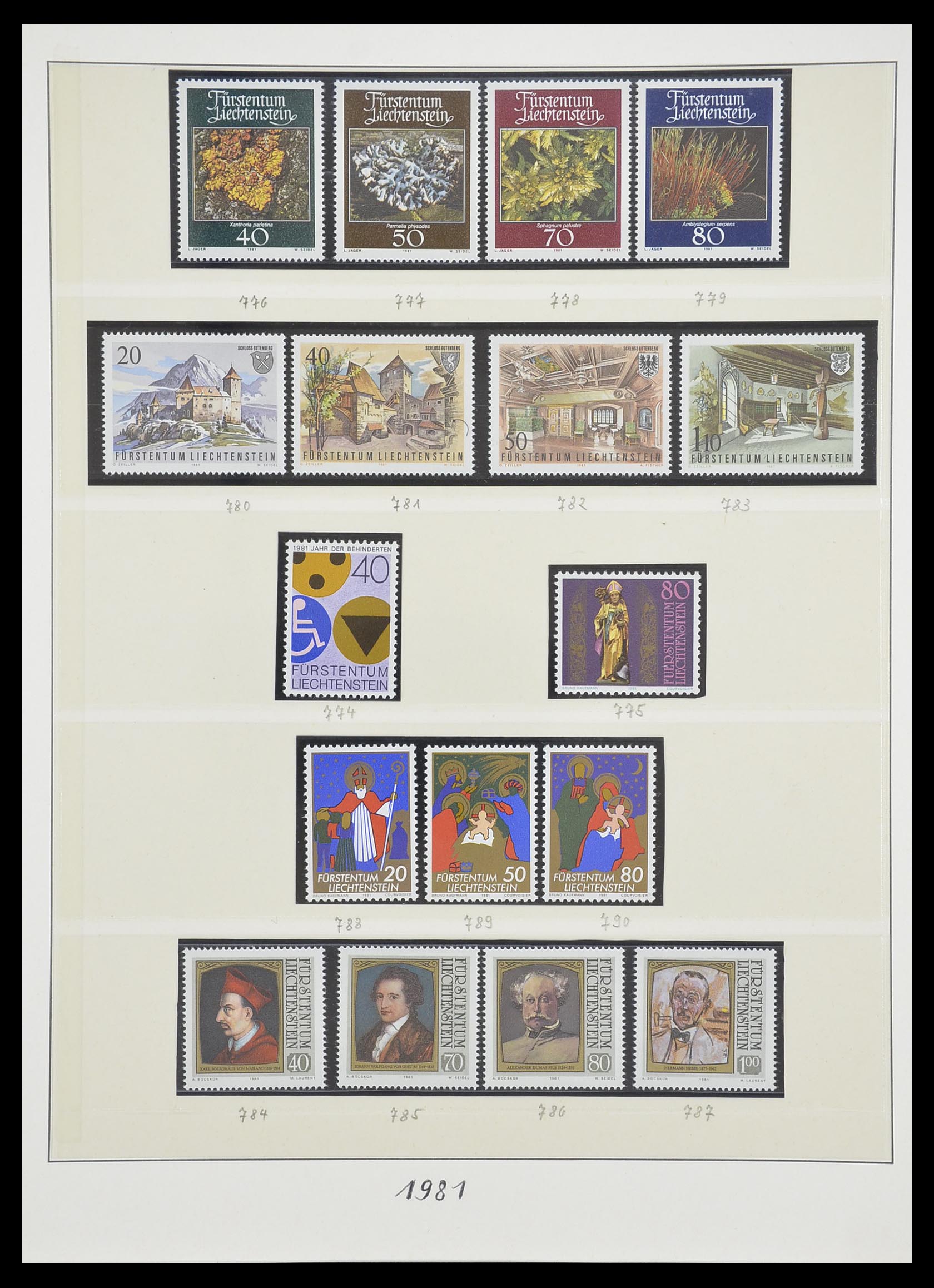 33493 120 - Postzegelverzameling 33493 Liechtenstein 1912-2008.