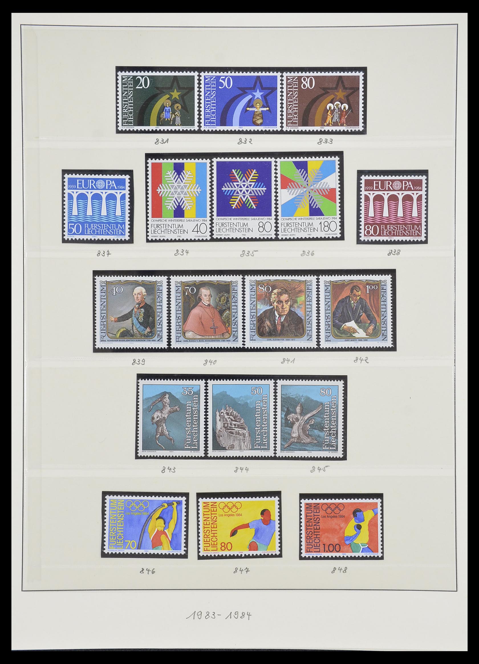 33493 133 - Postzegelverzameling 33493 Liechtenstein 1912-2008.
