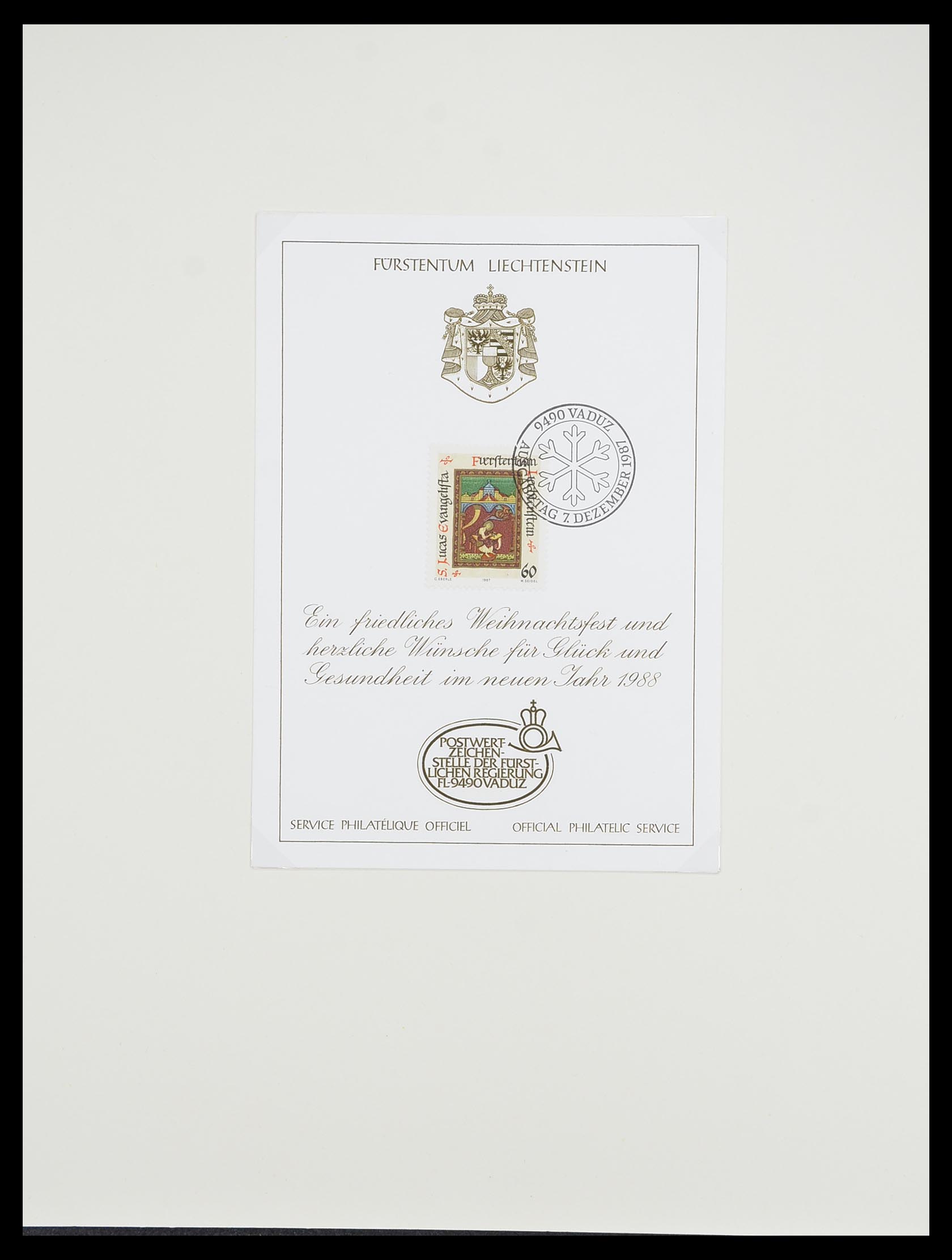 33493 138 - Postzegelverzameling 33493 Liechtenstein 1912-2008.