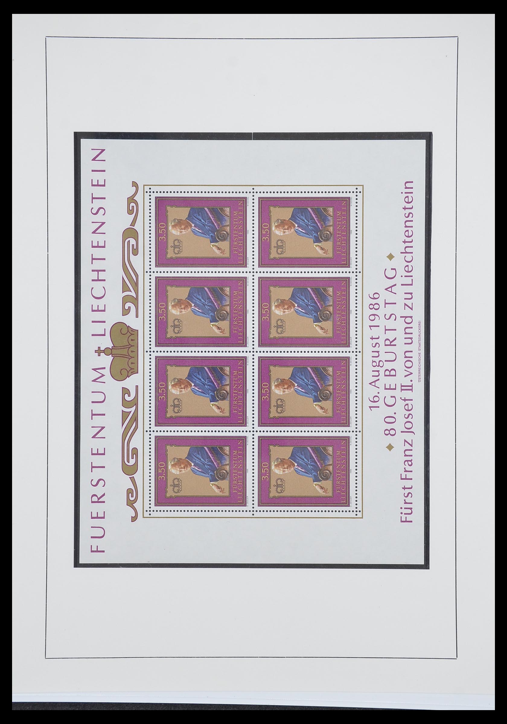 33493 139 - Postzegelverzameling 33493 Liechtenstein 1912-2008.