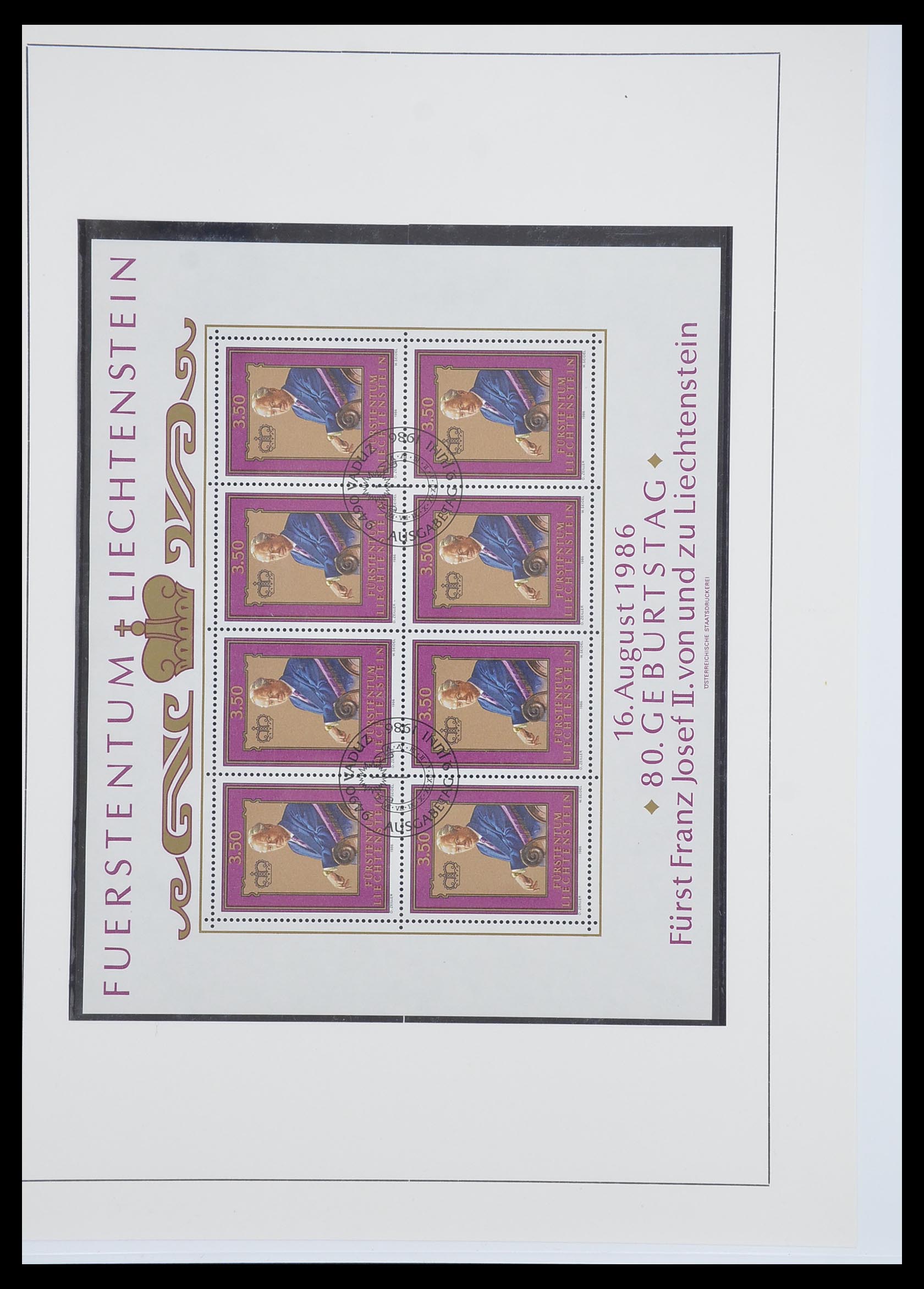 33493 140 - Postzegelverzameling 33493 Liechtenstein 1912-2008.