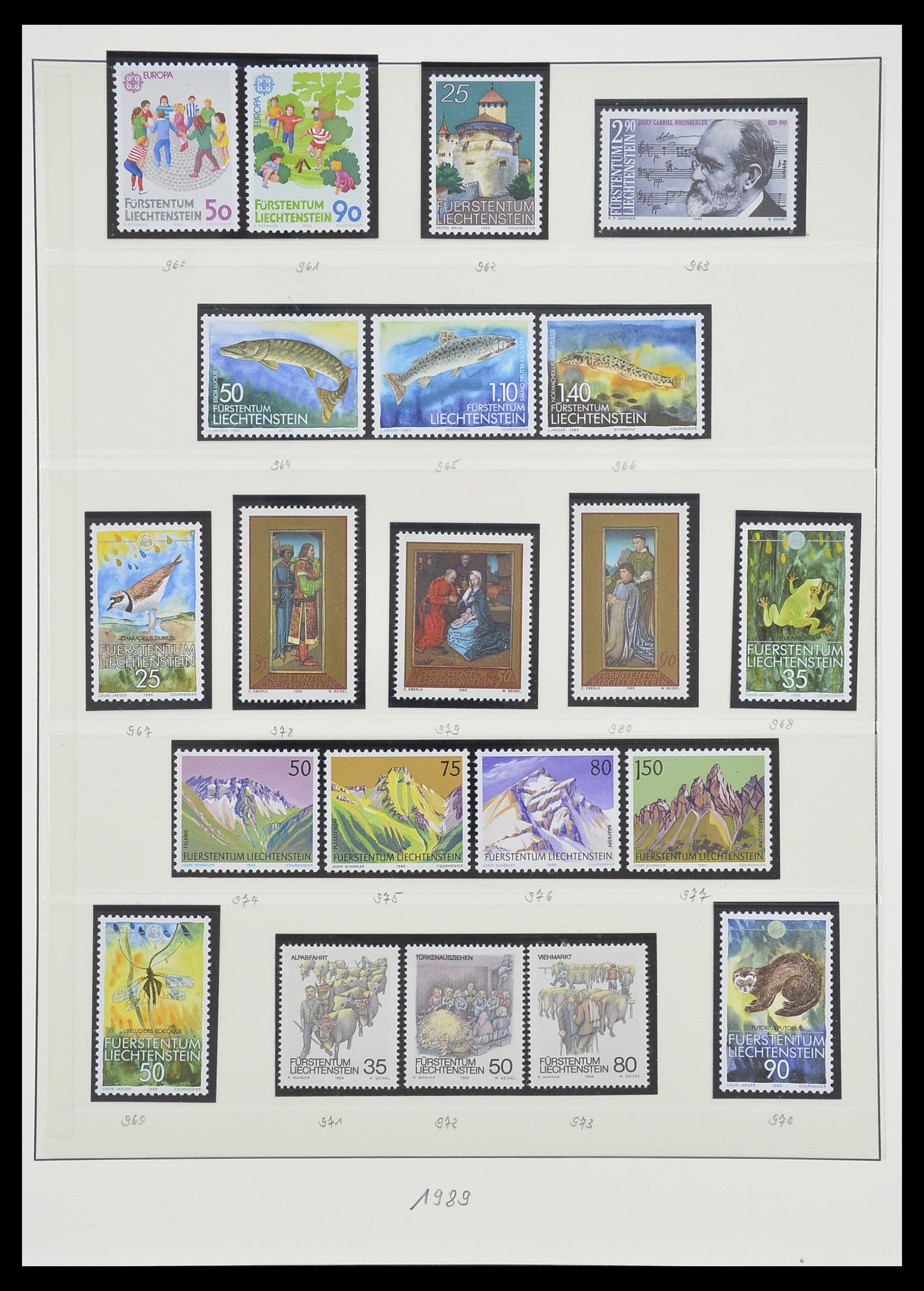 33493 145 - Postzegelverzameling 33493 Liechtenstein 1912-2008.