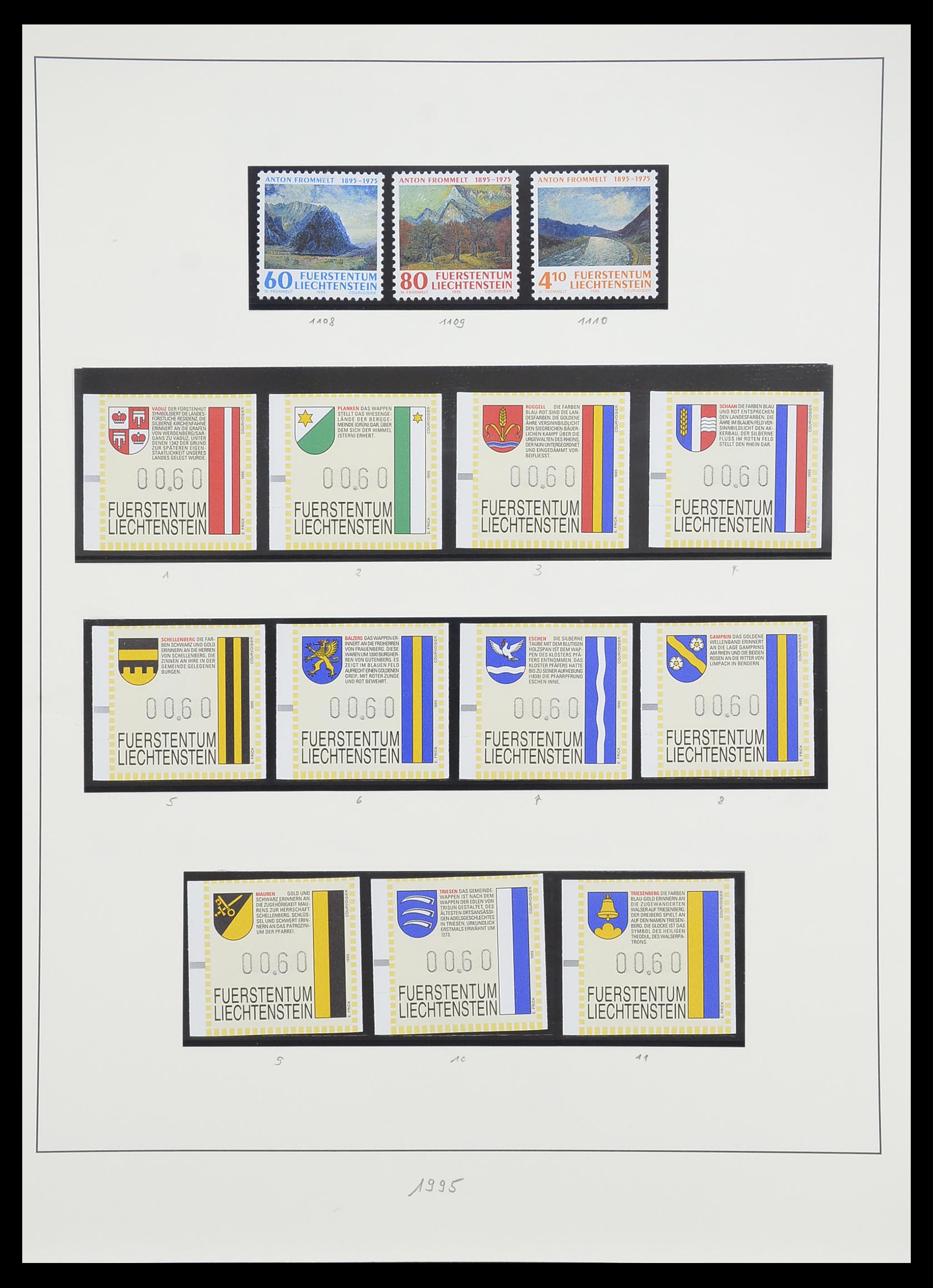 33493 157 - Postzegelverzameling 33493 Liechtenstein 1912-2008.