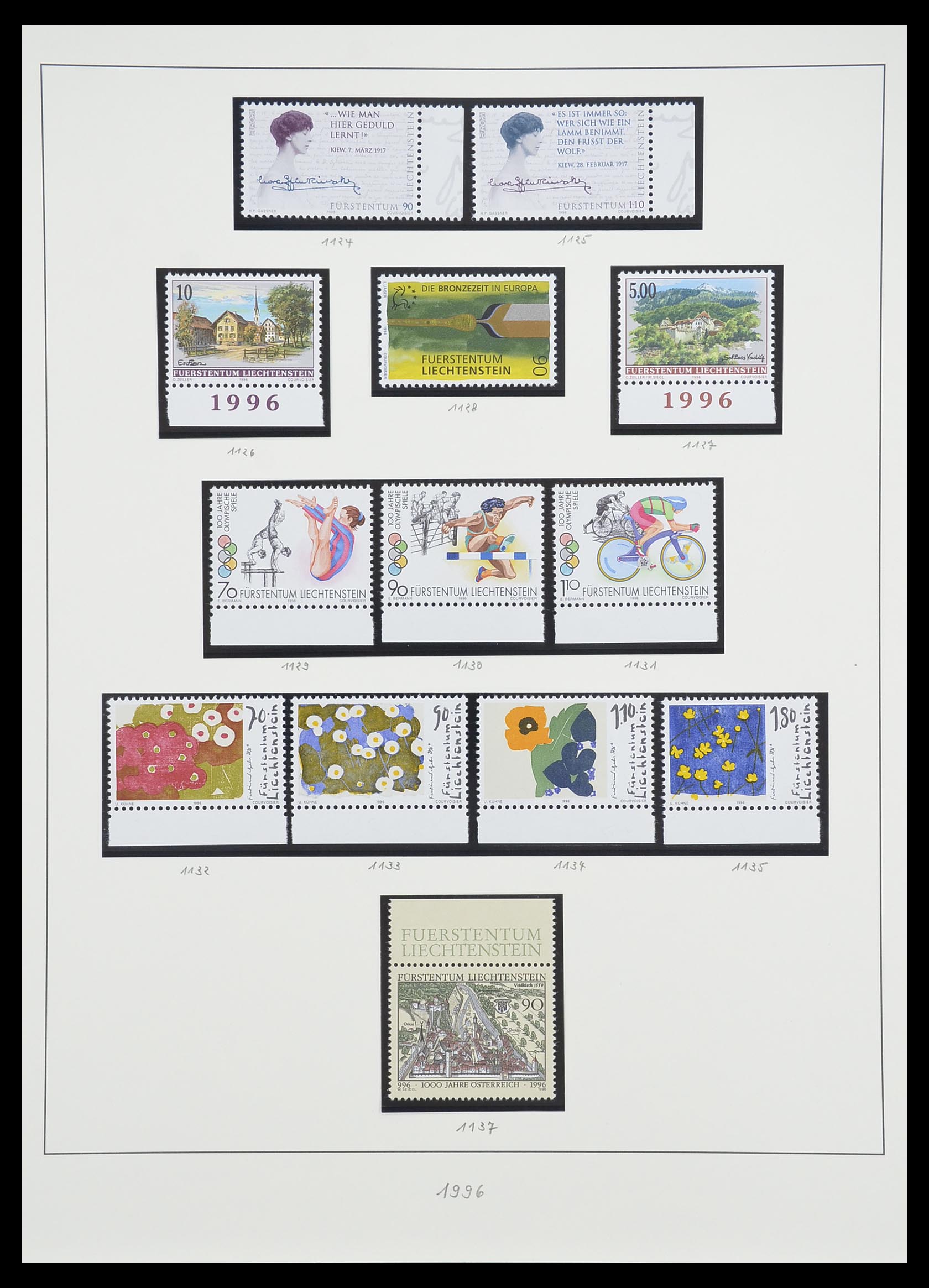 33493 158 - Postzegelverzameling 33493 Liechtenstein 1912-2008.