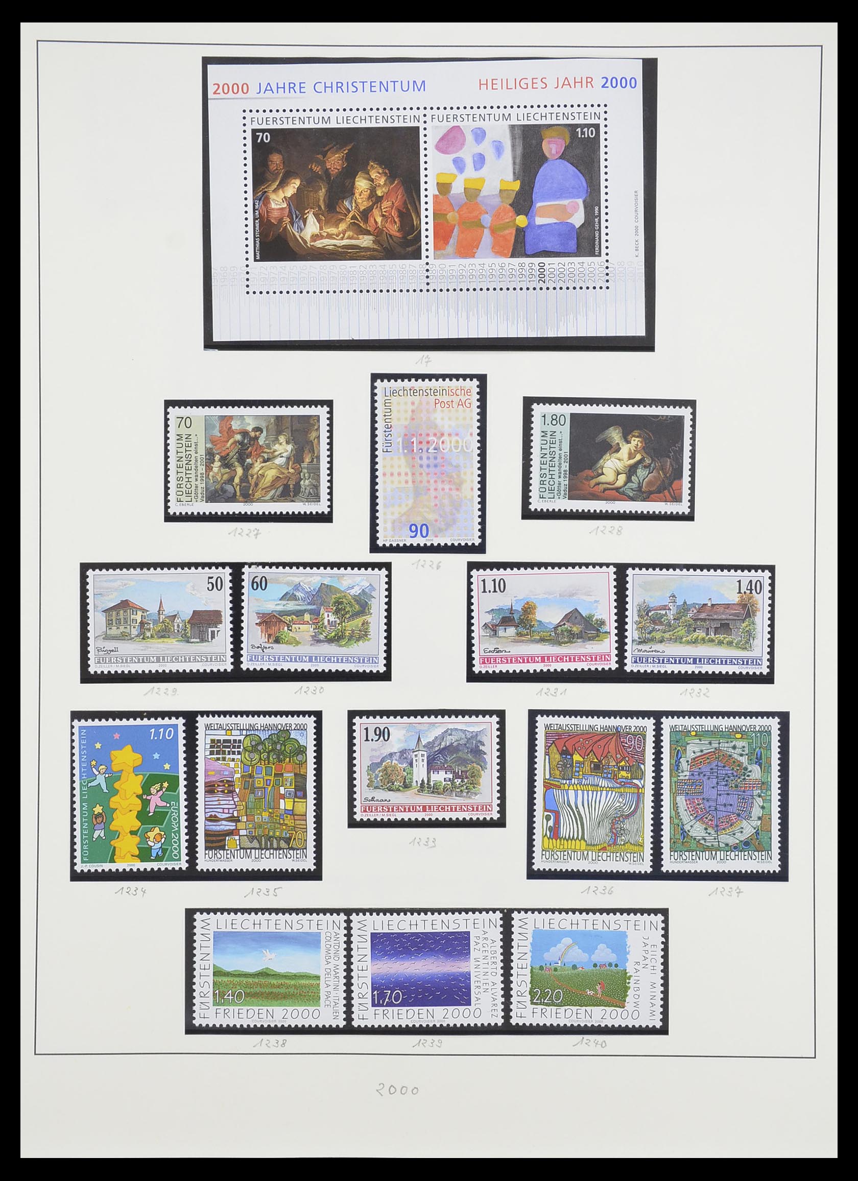 33493 171 - Postzegelverzameling 33493 Liechtenstein 1912-2008.
