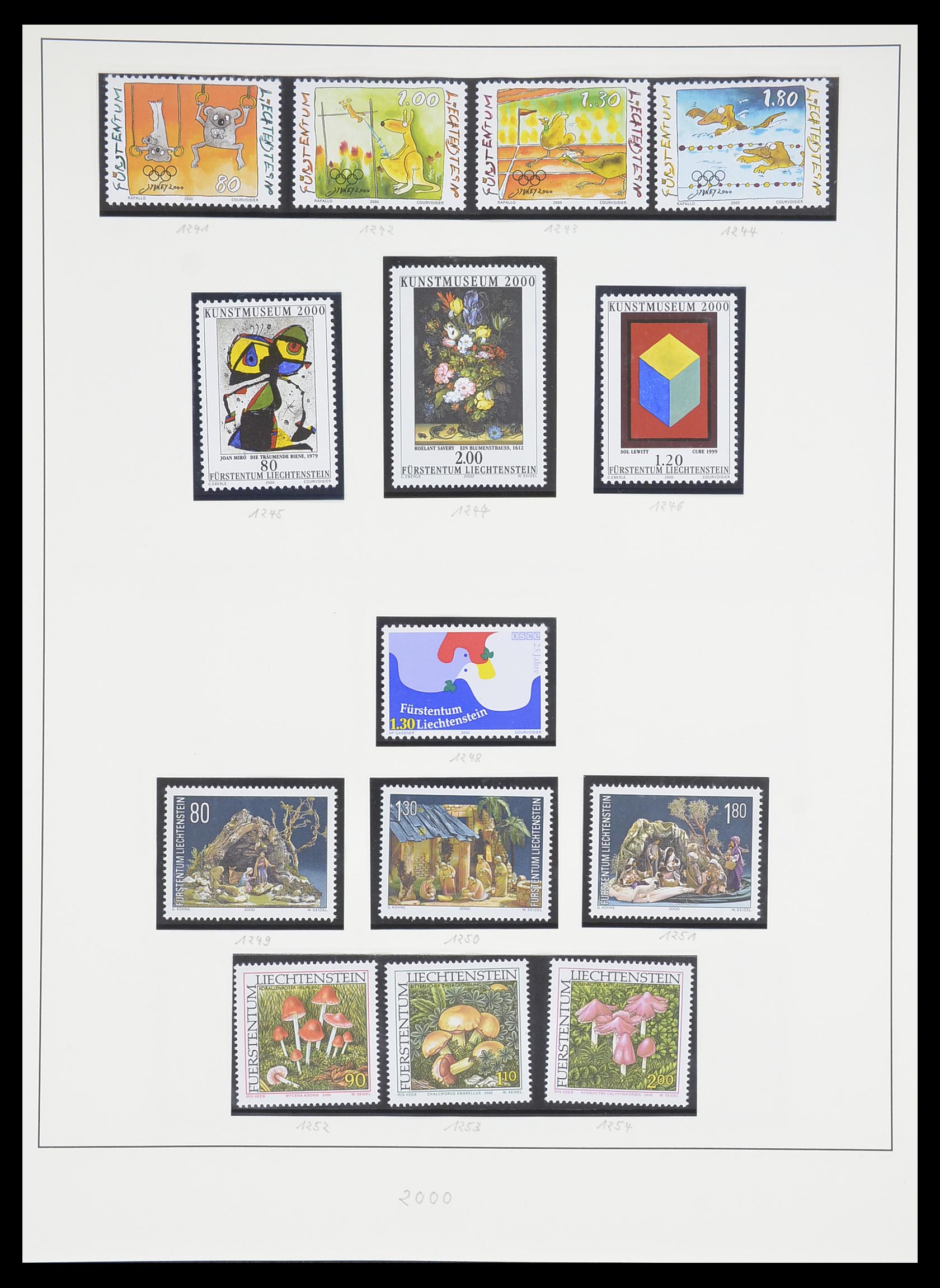 33493 172 - Postzegelverzameling 33493 Liechtenstein 1912-2008.