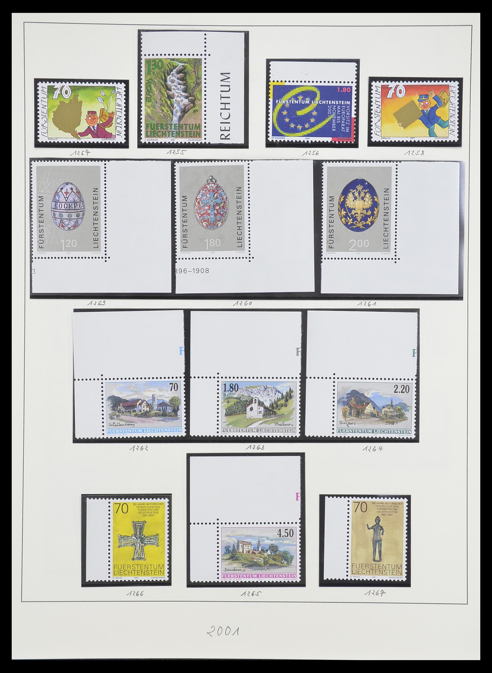 33493 173 - Postzegelverzameling 33493 Liechtenstein 1912-2008.