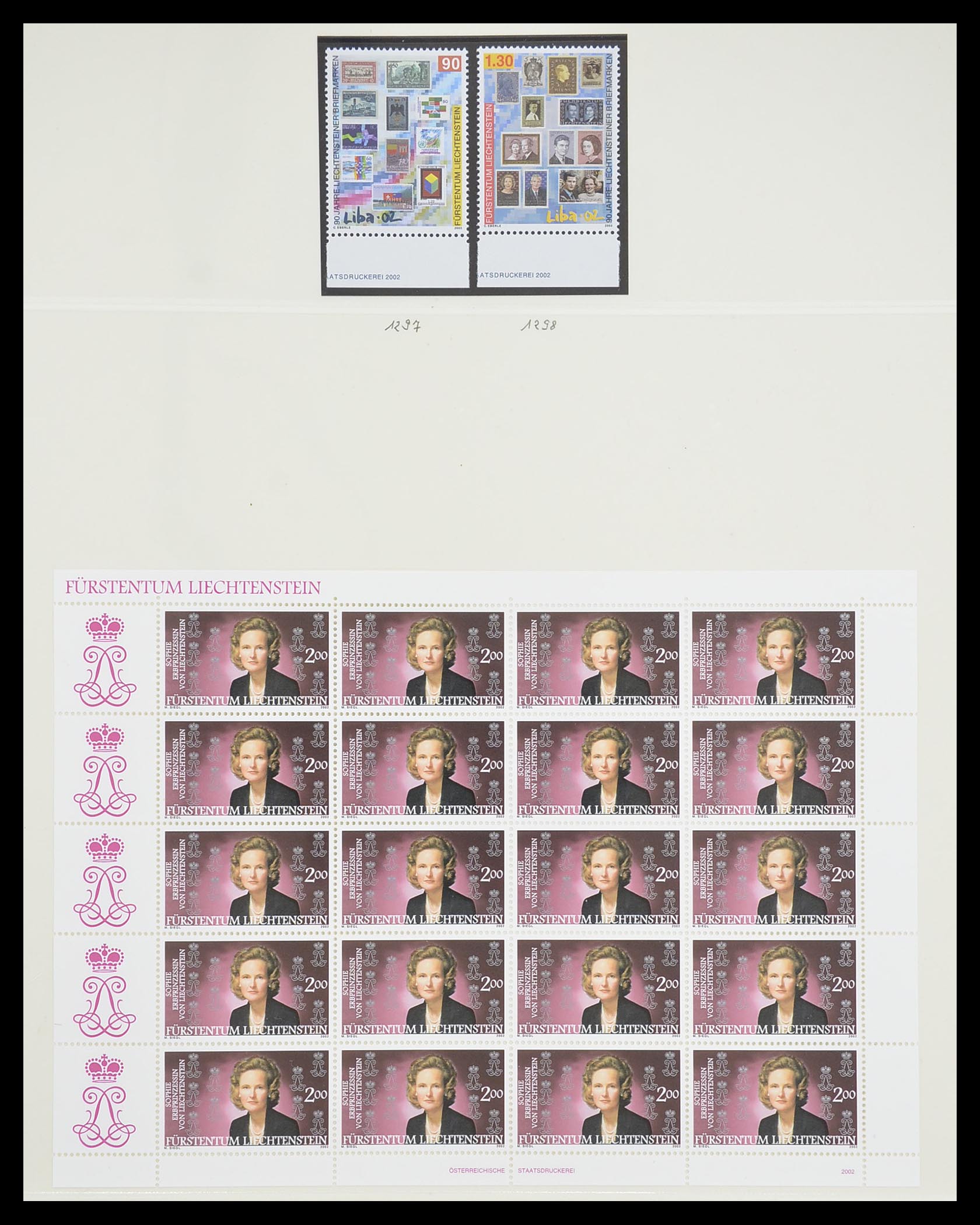 33493 176 - Postzegelverzameling 33493 Liechtenstein 1912-2008.