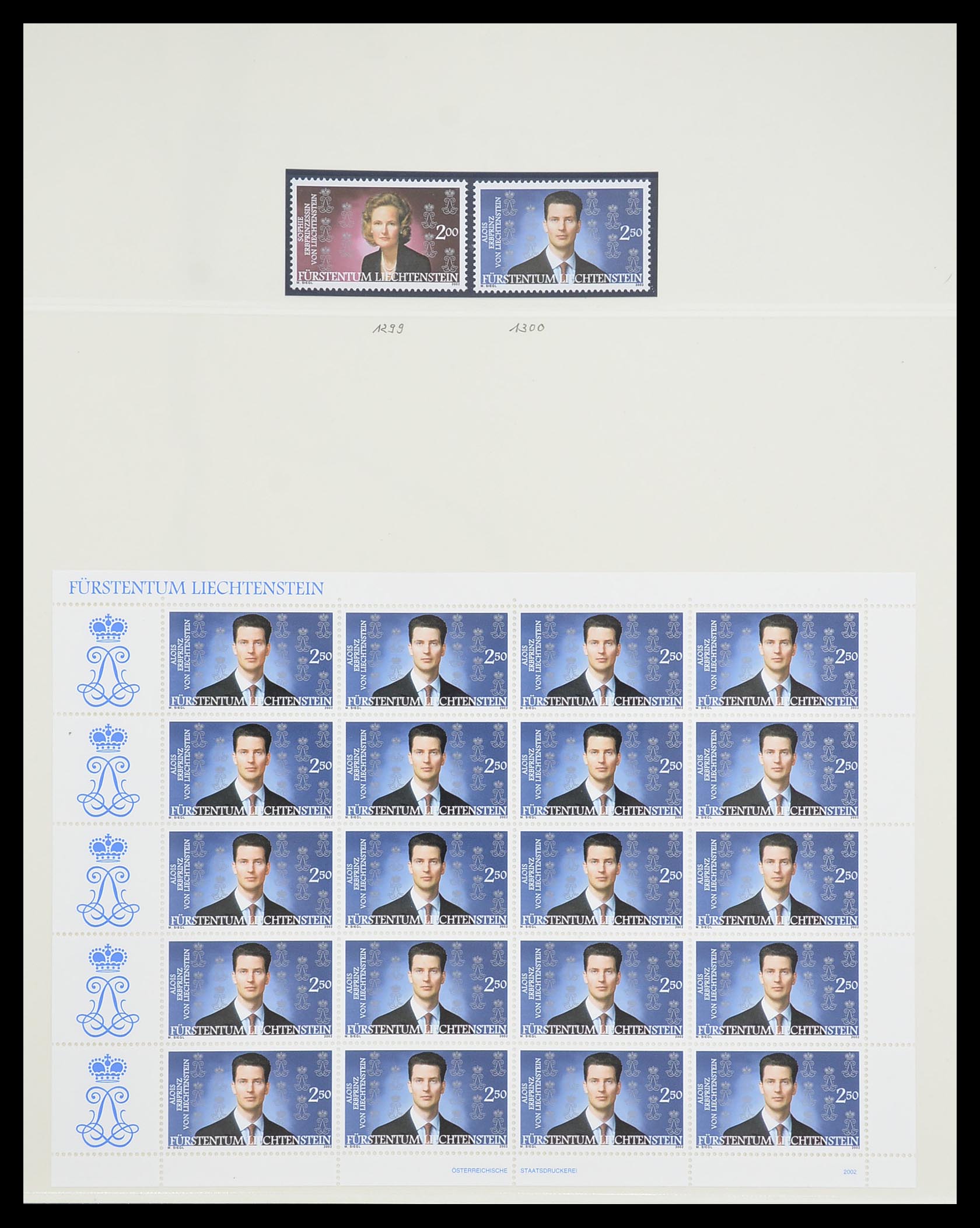 33493 177 - Postzegelverzameling 33493 Liechtenstein 1912-2008.