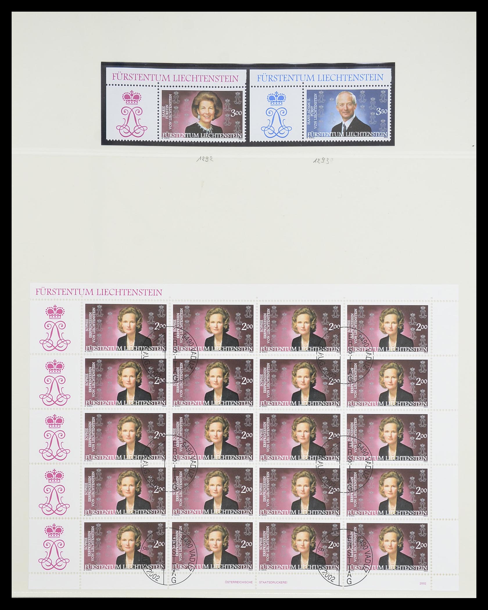 33493 178 - Postzegelverzameling 33493 Liechtenstein 1912-2008.