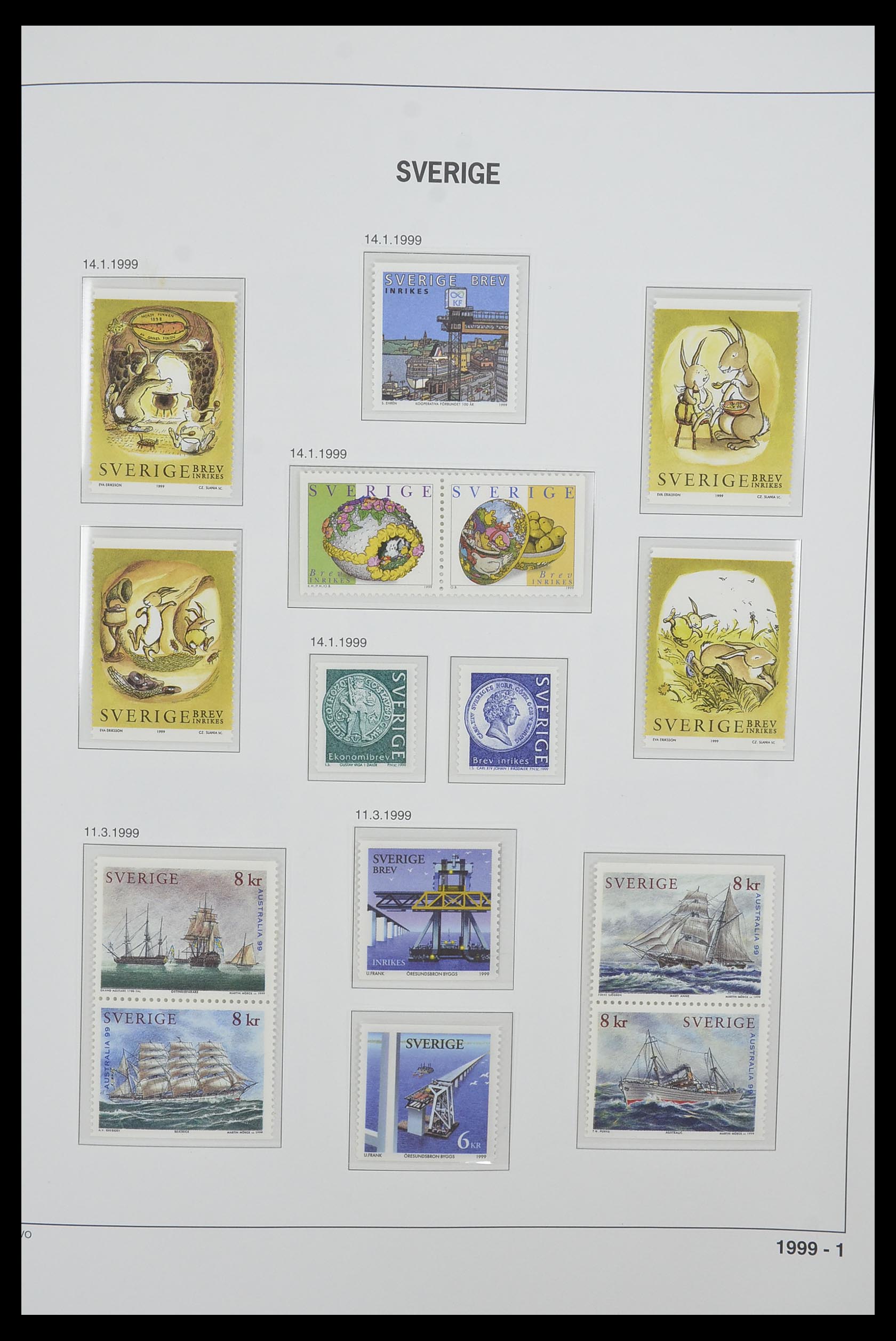 33520 322 - Stamp collection 33520 Sweden 1855-2013.