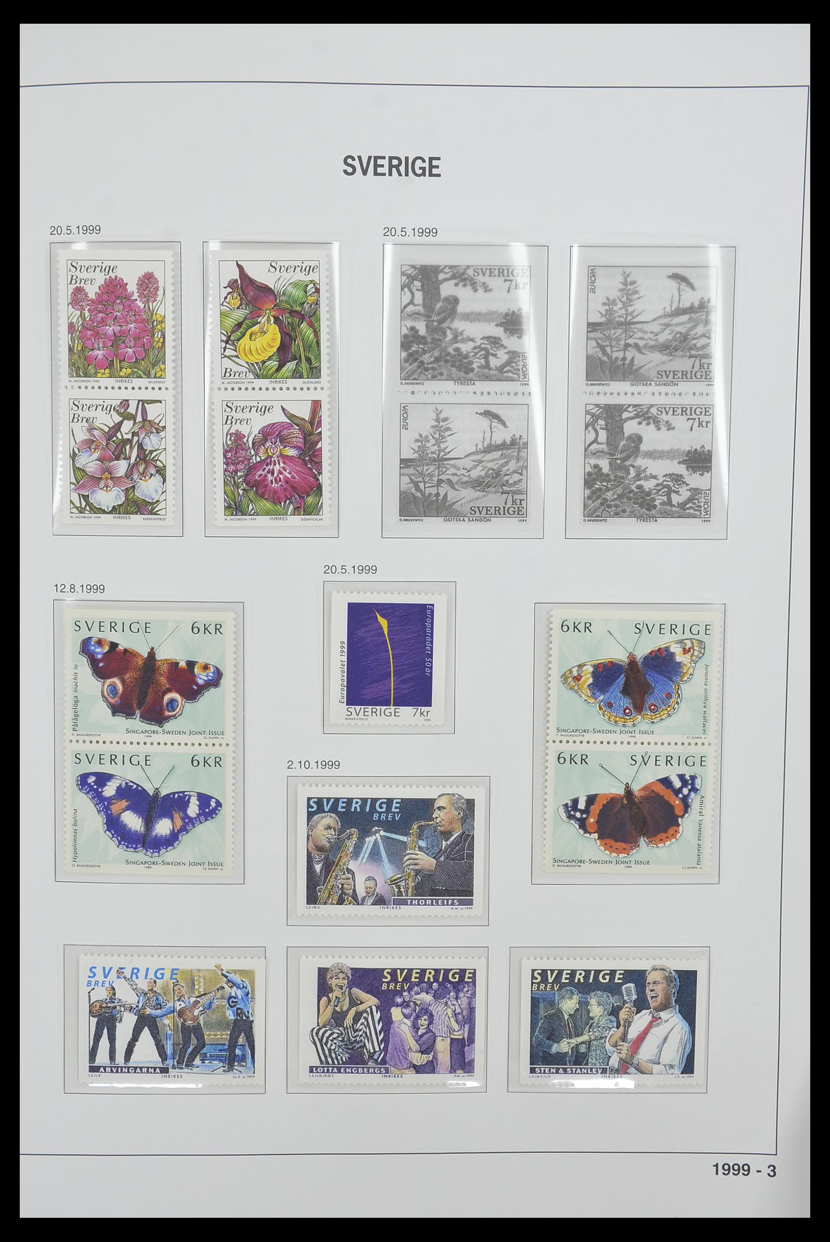 33520 324 - Stamp collection 33520 Sweden 1855-2013.