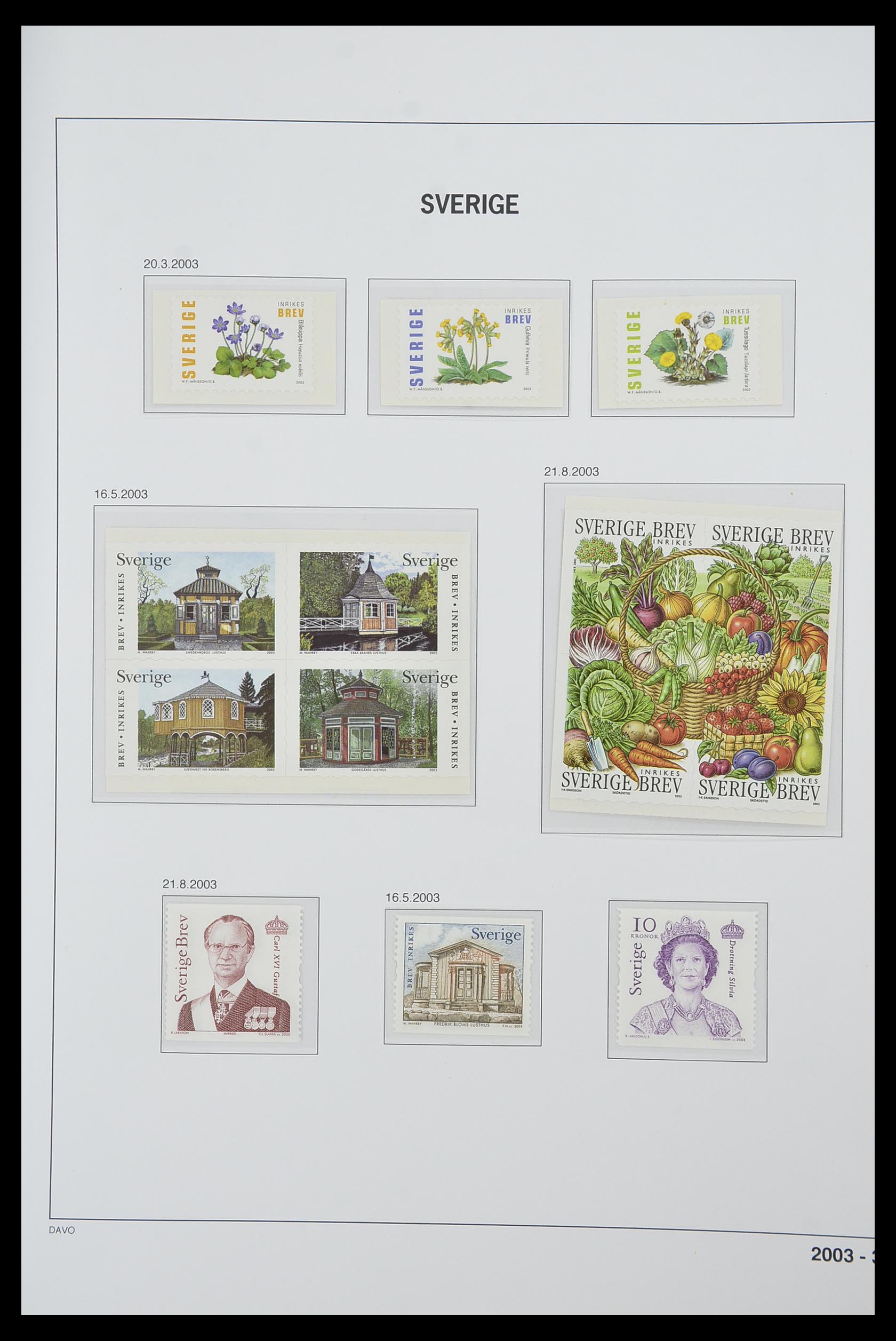 33520 349 - Stamp collection 33520 Sweden 1855-2013.