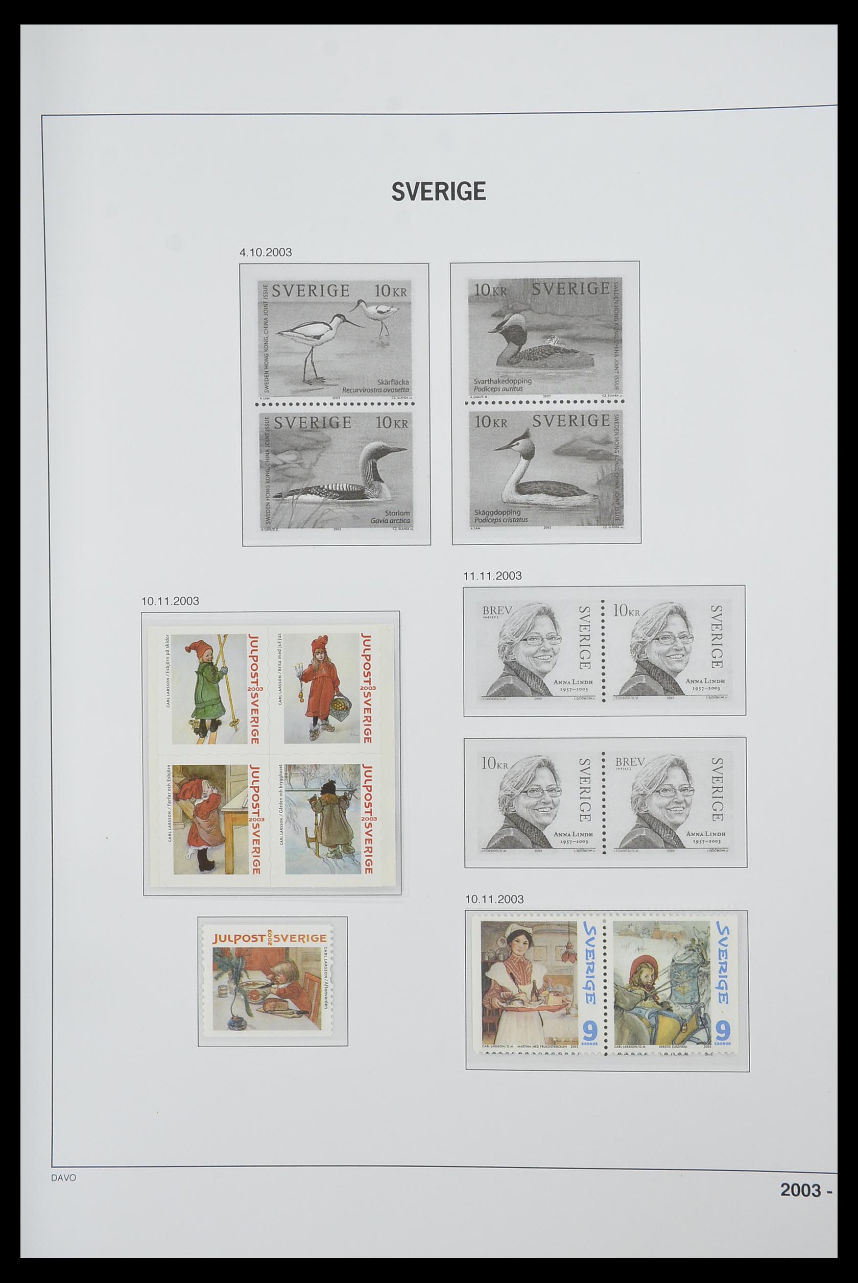 33520 351 - Stamp collection 33520 Sweden 1855-2013.