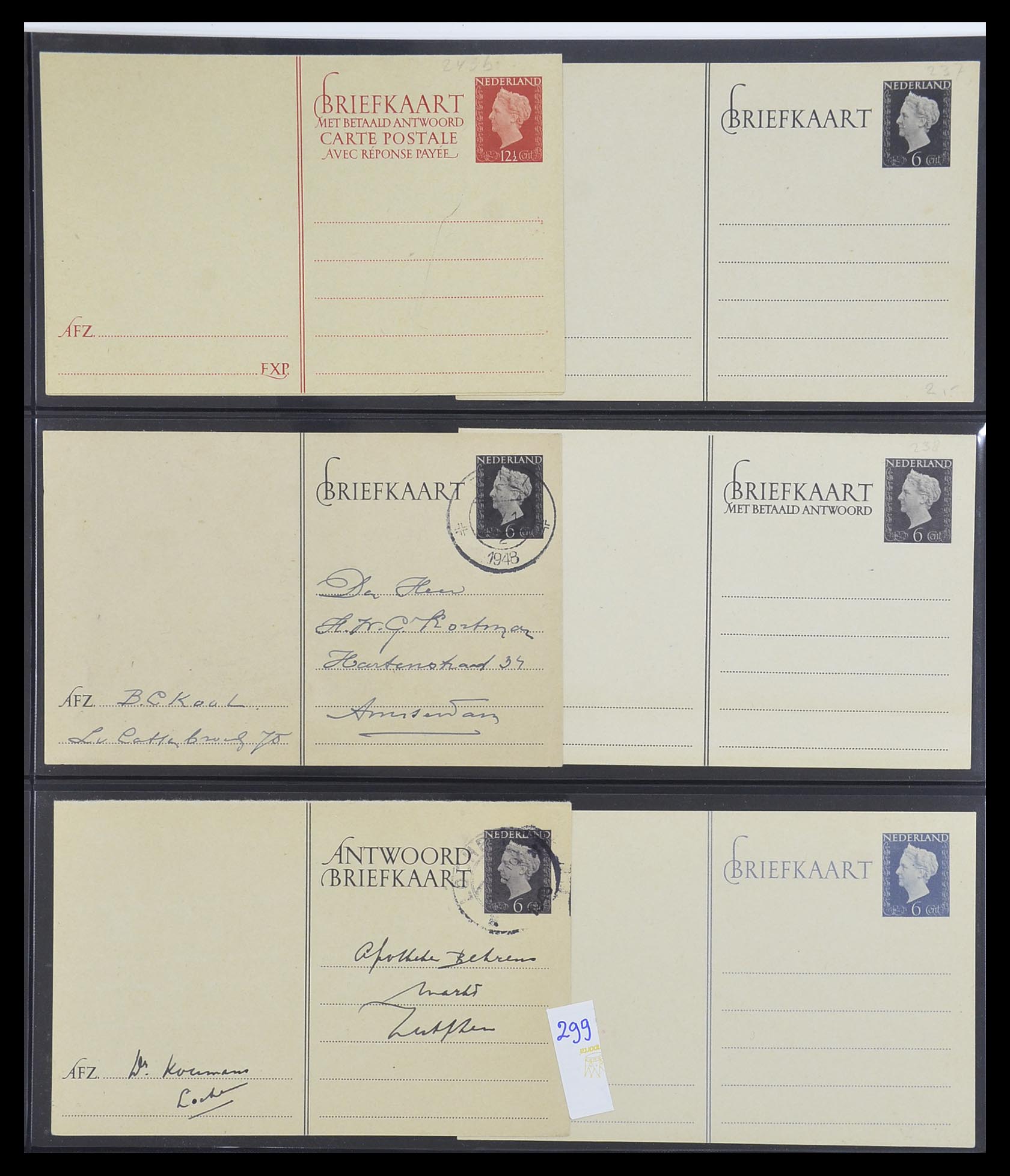 33534 117 - Postzegelverzameling 33534 Nederland postwaardestukken 1871-2010.