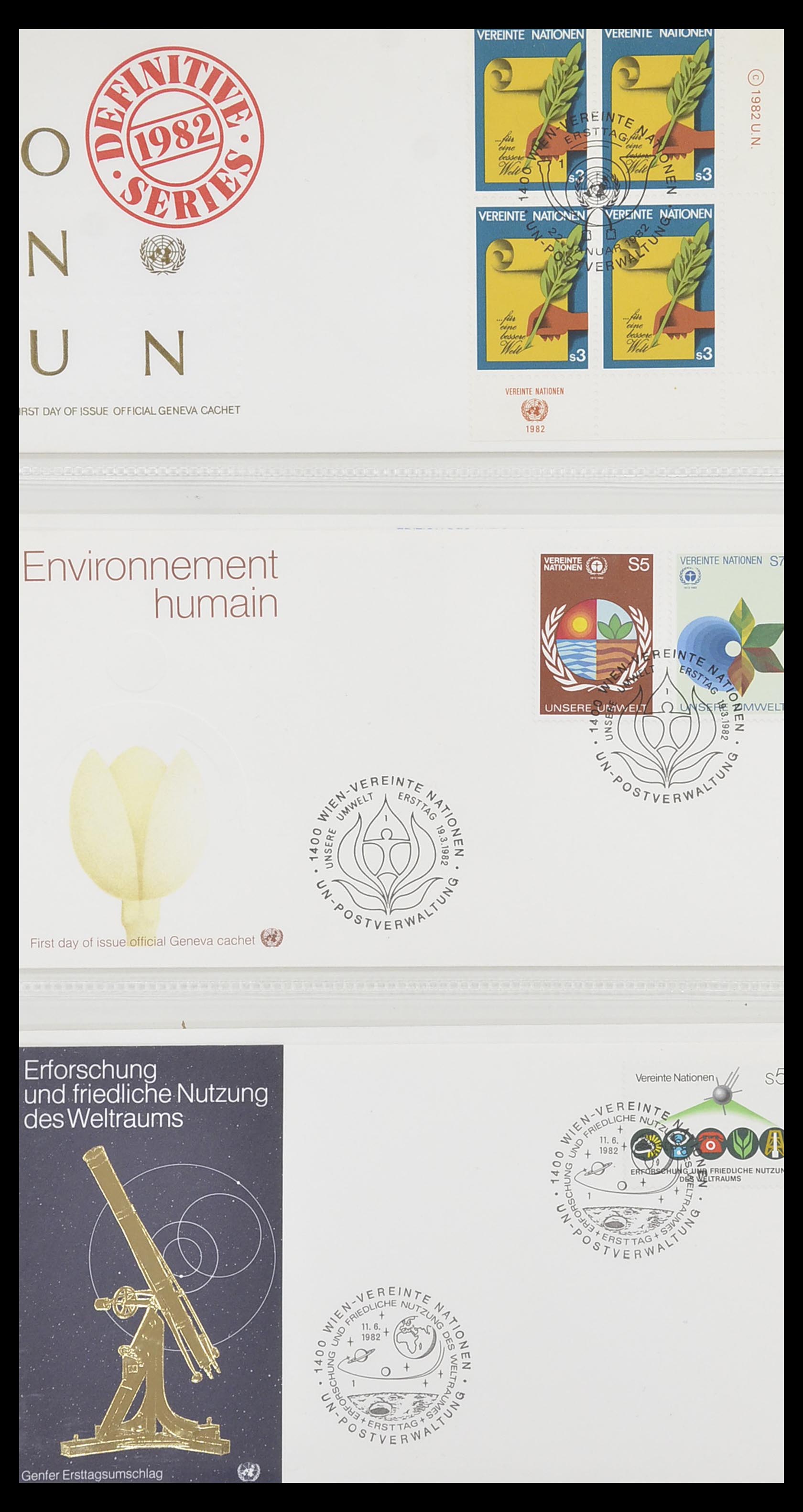 33535 073 - Postzegelverzameling 33535 Verenigde Naties 1951-2008.