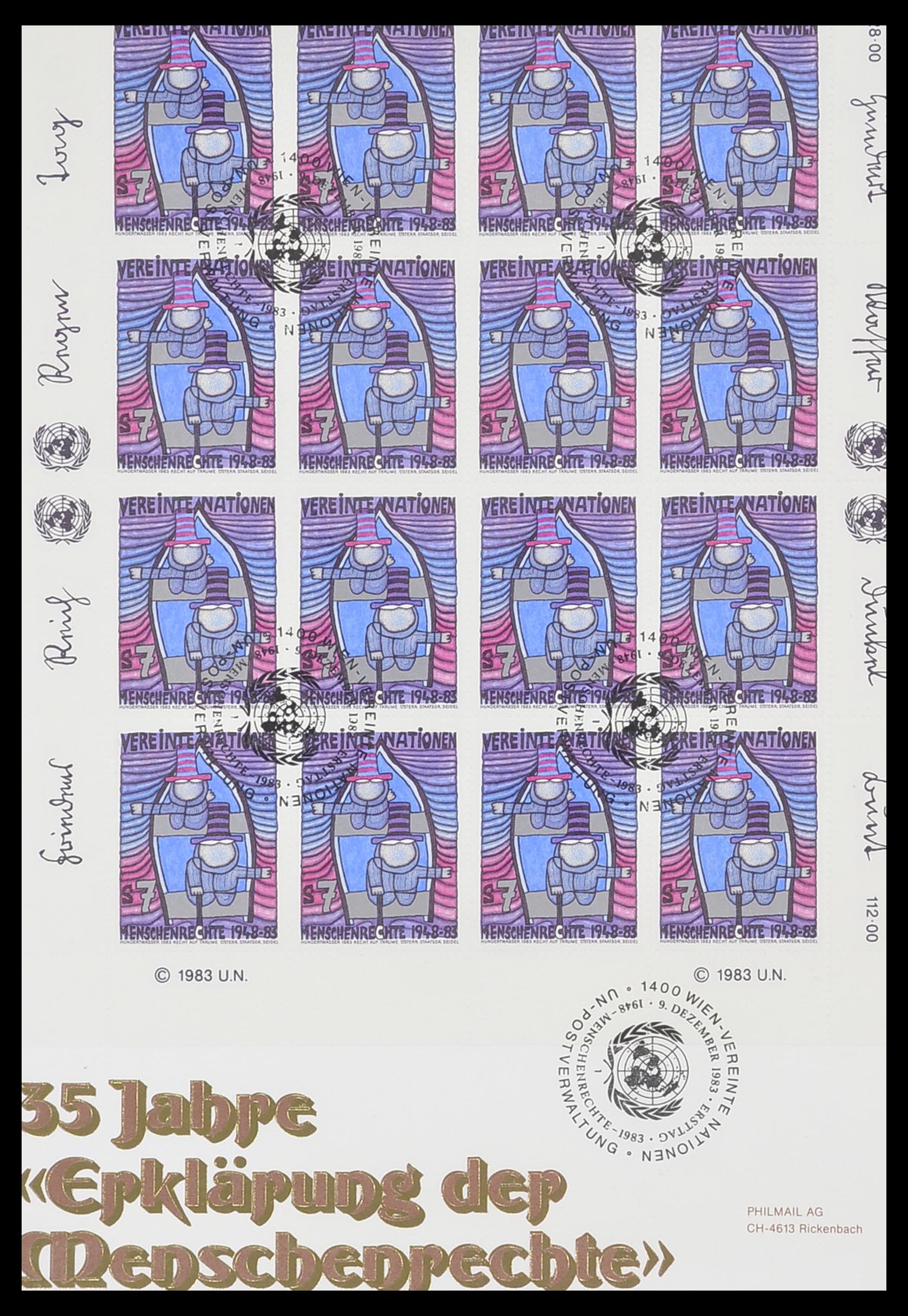33535 076 - Postzegelverzameling 33535 Verenigde Naties 1951-2008.