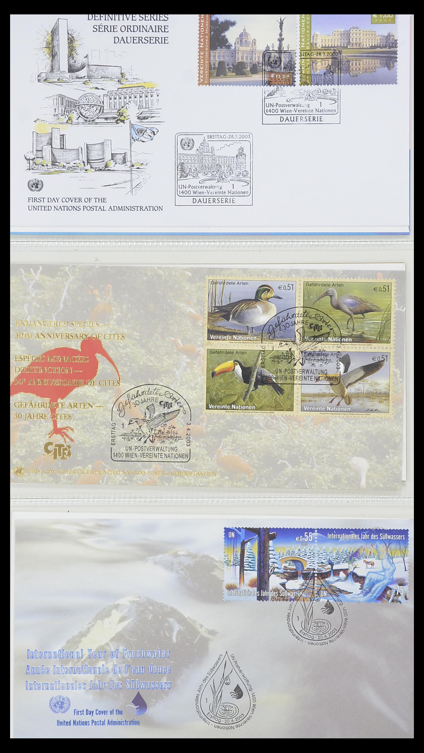 33535 123 - Postzegelverzameling 33535 Verenigde Naties 1951-2008.