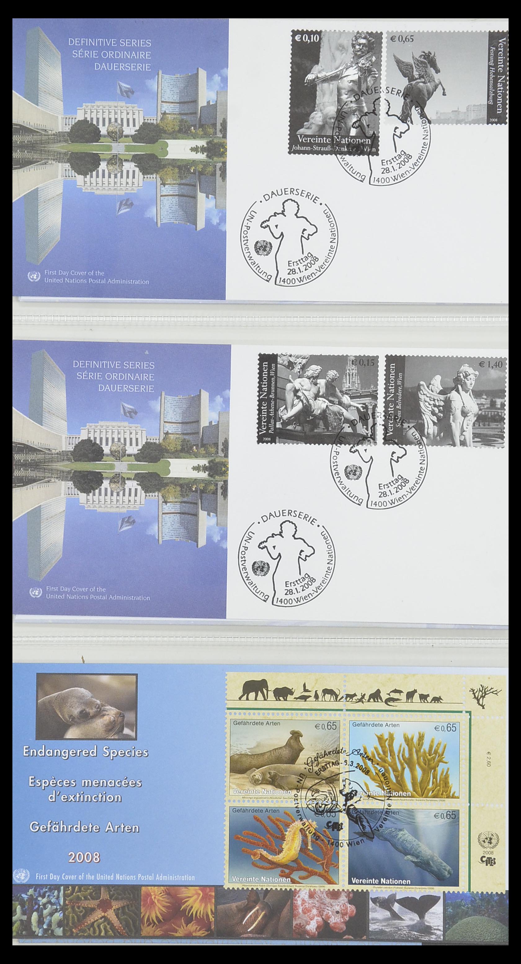 33535 143 - Postzegelverzameling 33535 Verenigde Naties 1951-2008.