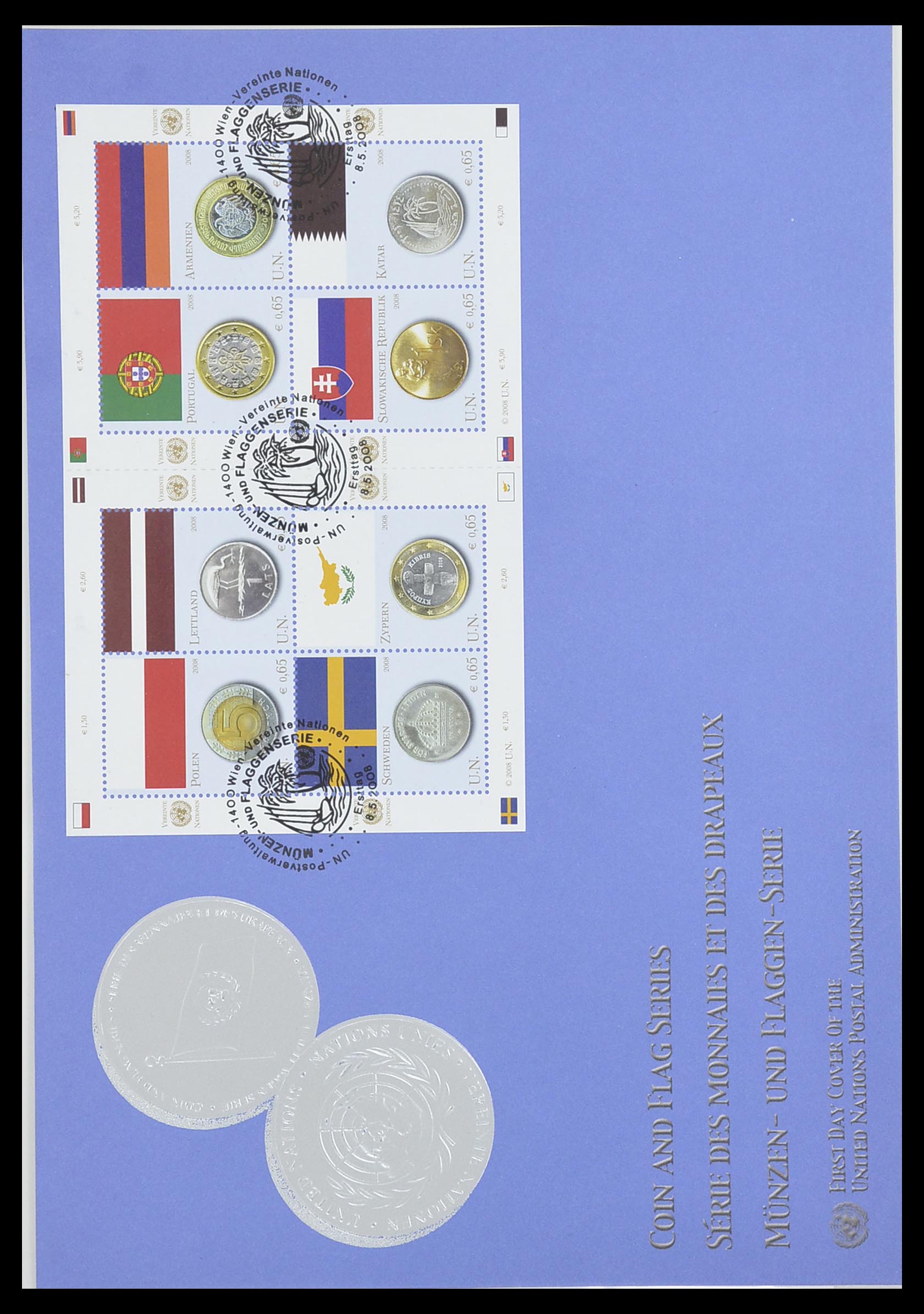 33535 144 - Postzegelverzameling 33535 Verenigde Naties 1951-2008.