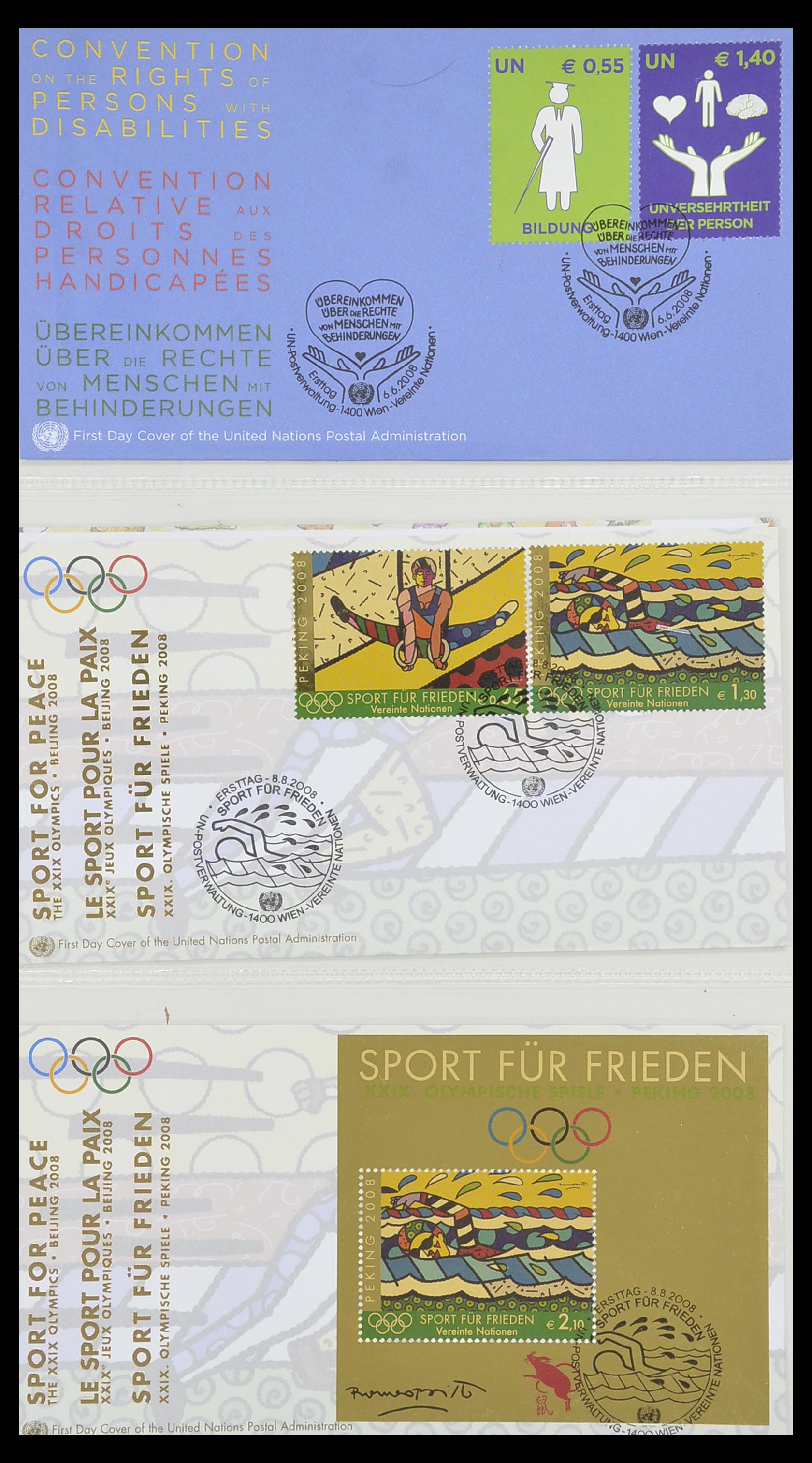 33535 146 - Postzegelverzameling 33535 Verenigde Naties 1951-2008.