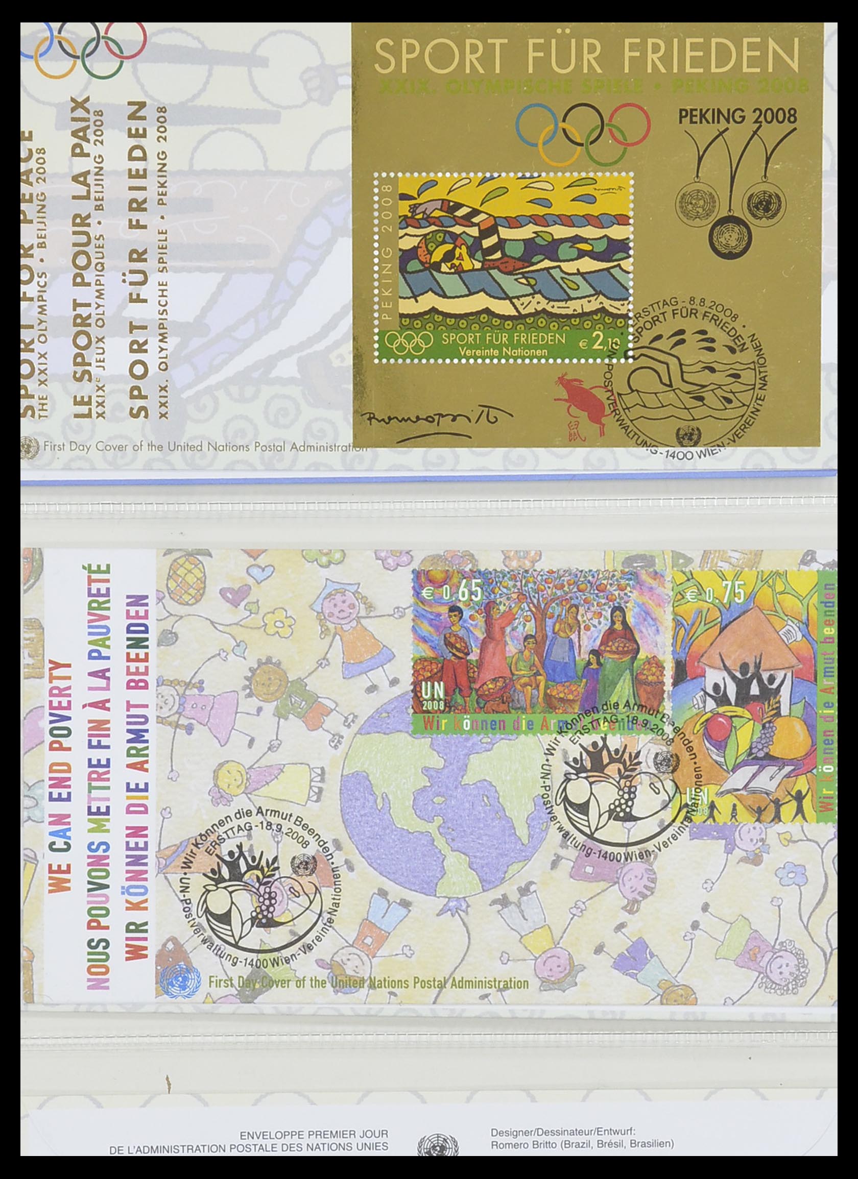 33535 147 - Postzegelverzameling 33535 Verenigde Naties 1951-2008.